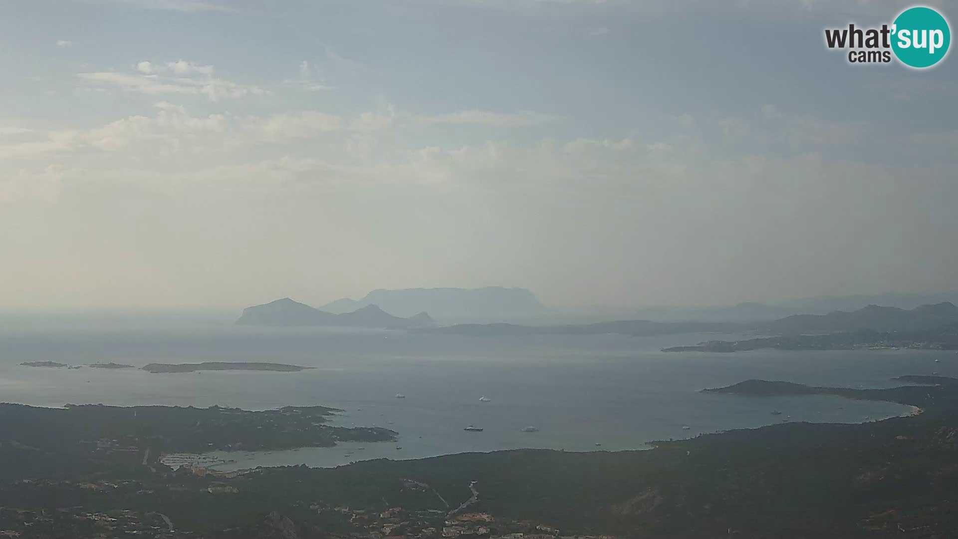 Monte Moro web kamera Costa Smeralda panoramski pogled na Sardiniju