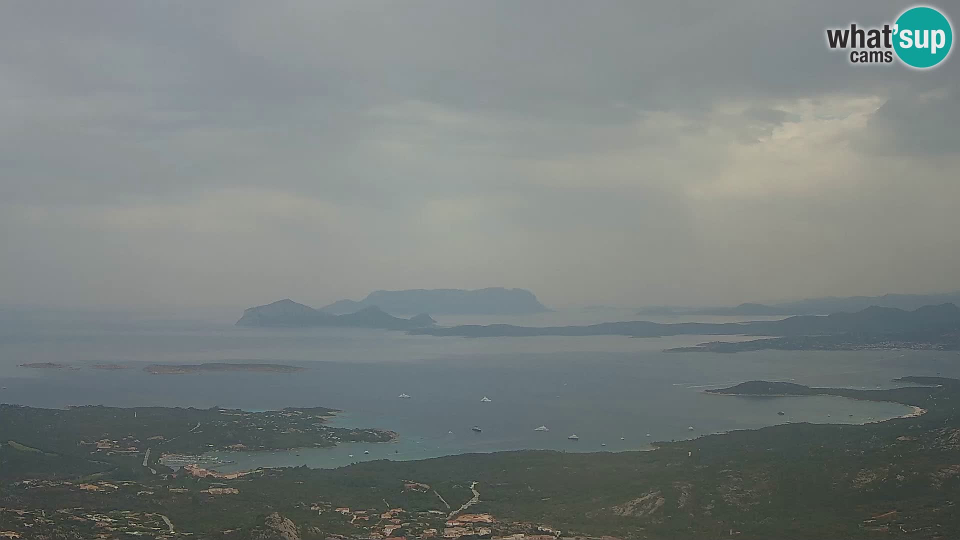 Monte Moro web kamera Costa Smeralda panoramski pogled na Sardiniju