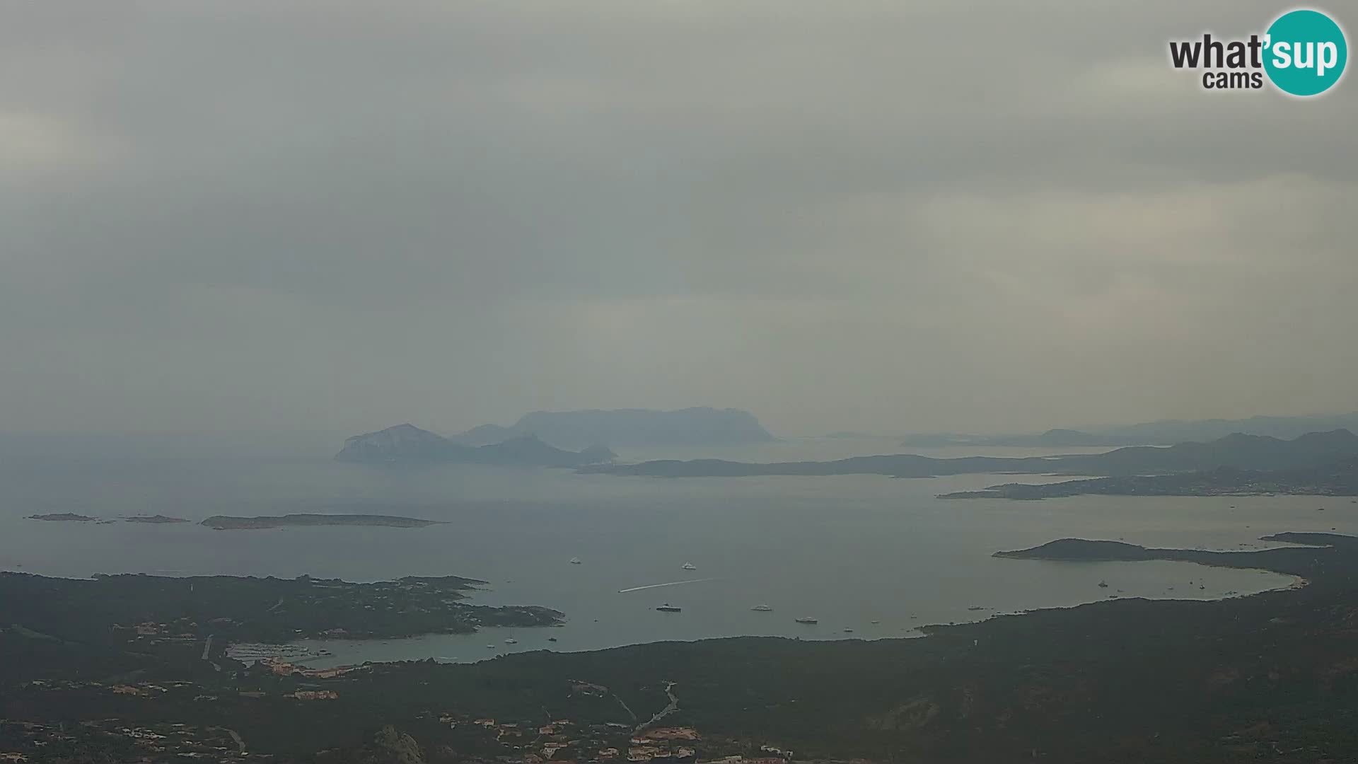 Monte Moro camera en vivo Costa Smeralda vista panorámica Cerdeña