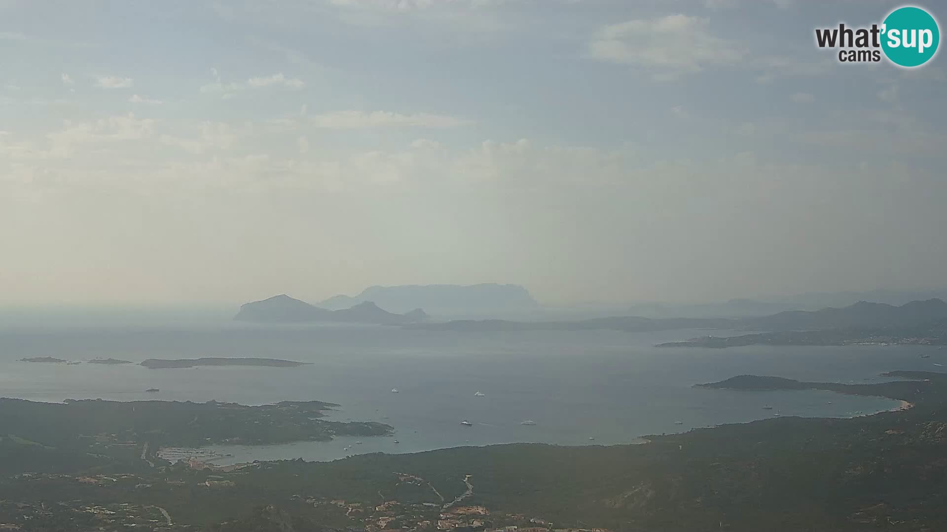 Monte Moro live cam Costa Smeralda Panoramablick Sardinien