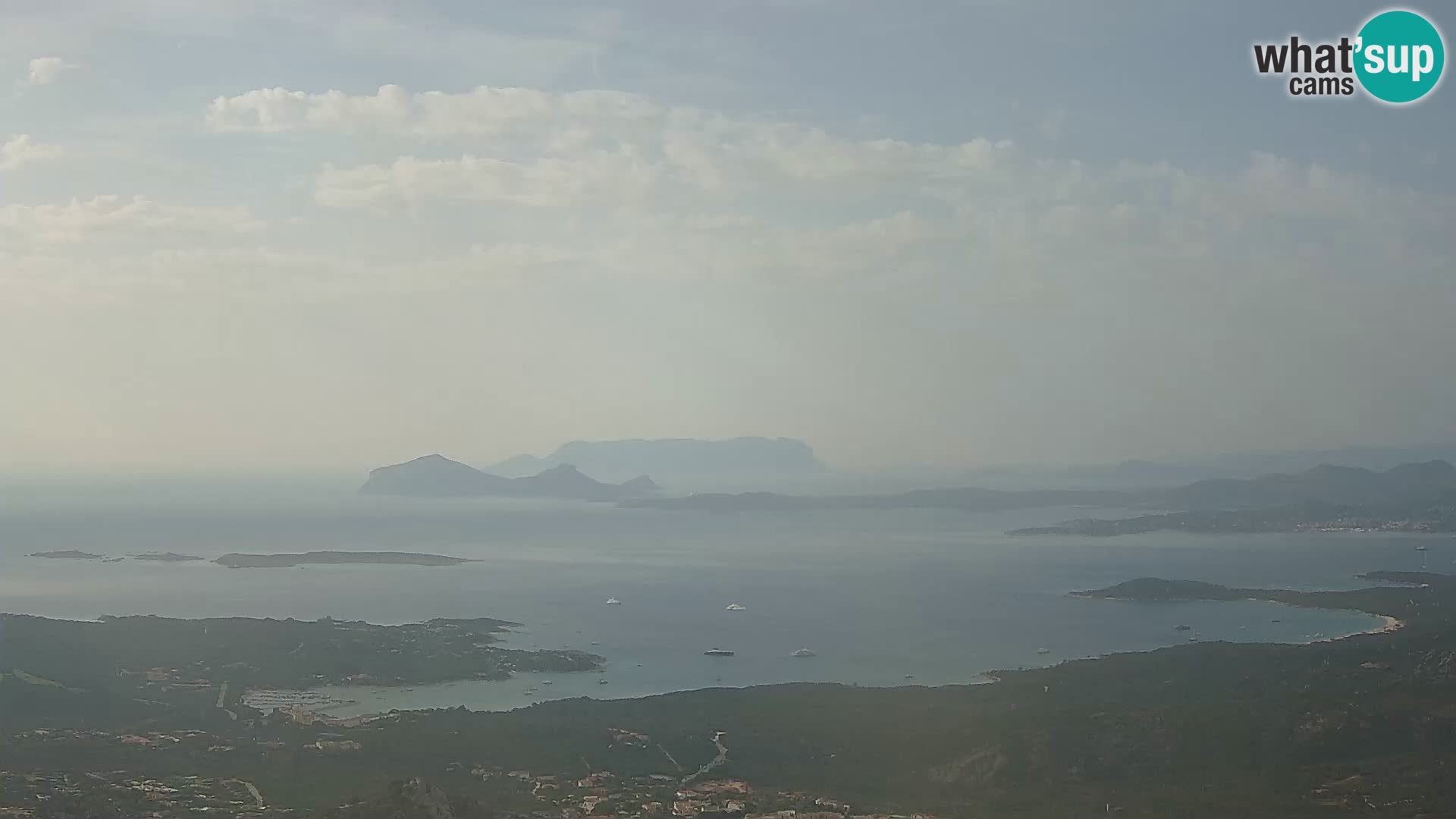Monte Moro camera en vivo Costa Smeralda vista panorámica Cerdeña