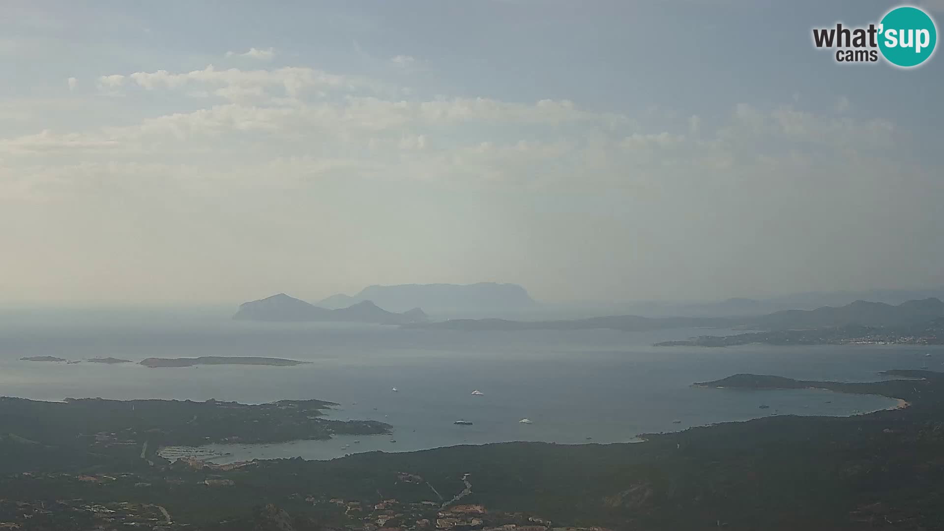 Monte Moro webcam Costa Smeralda panoramic view Sardinia