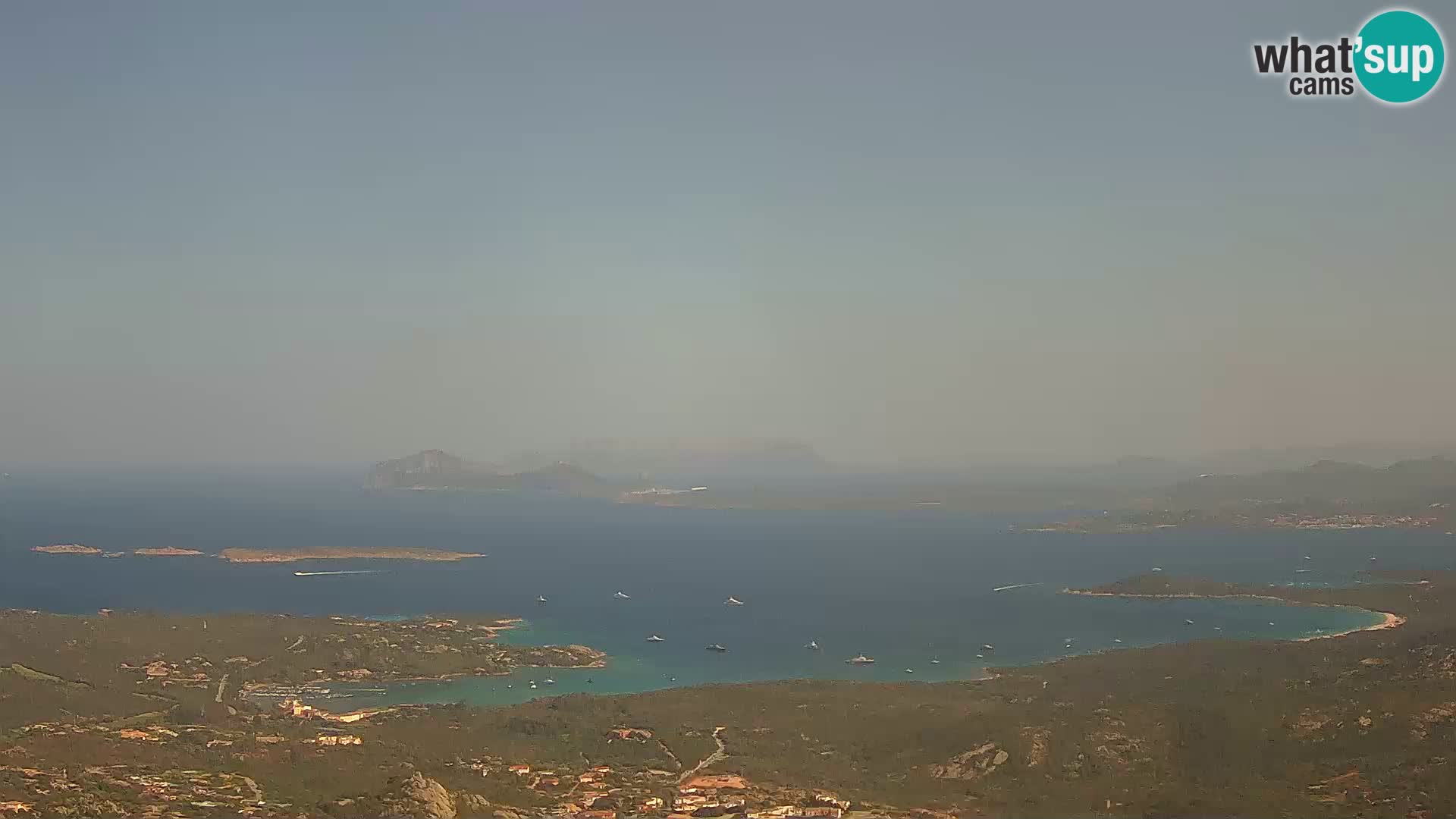 Monte Moro live cam Costa Smeralda Panoramablick Sardinien