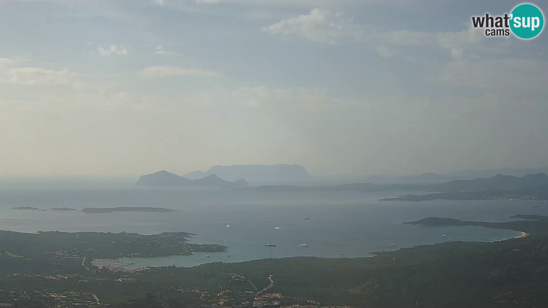 Monte Moro livecam Costa Smeralda vue panoramique Sardaigne