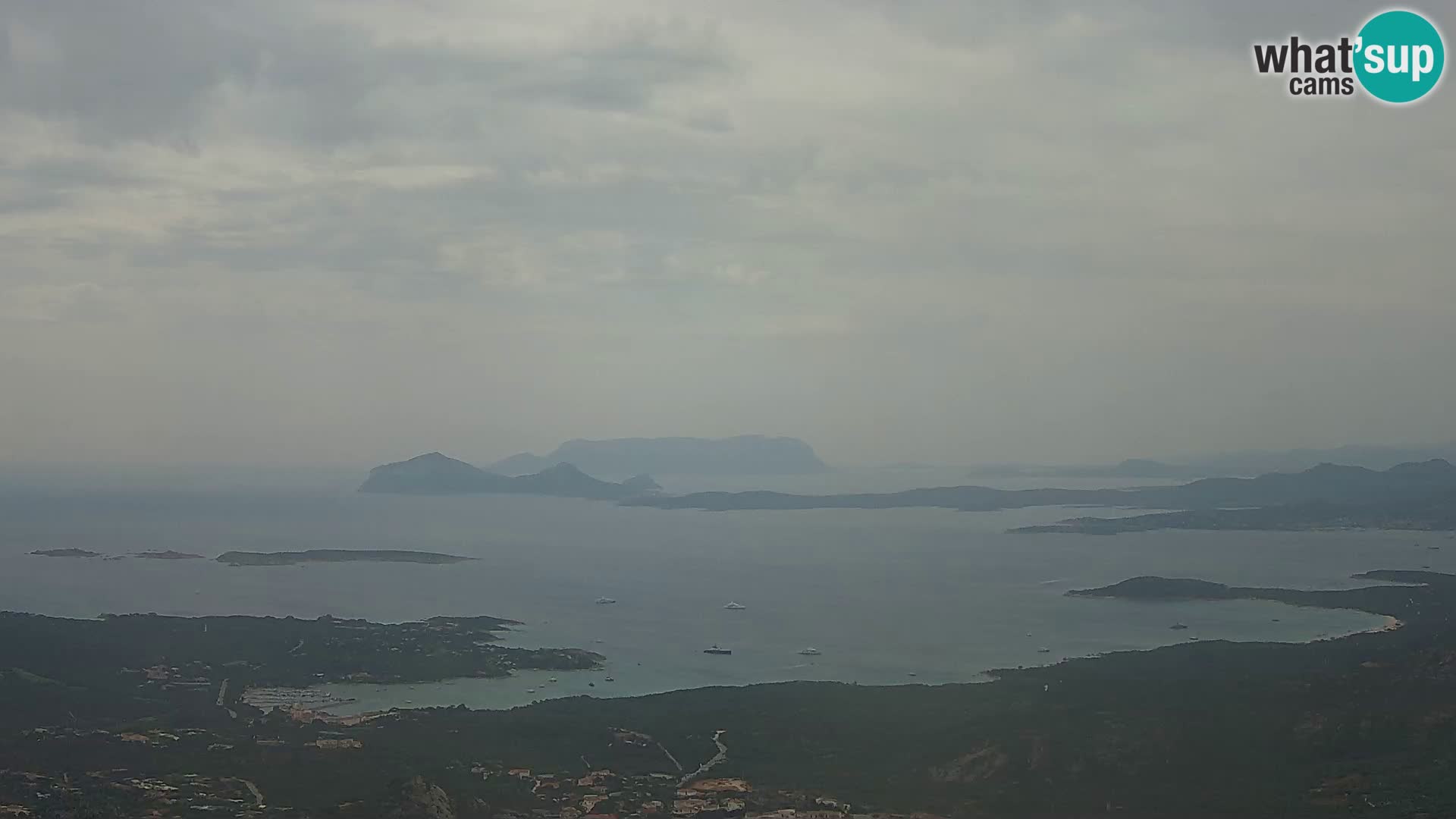 Monte Moro live cam Costa Smeralda Panoramablick Sardinien