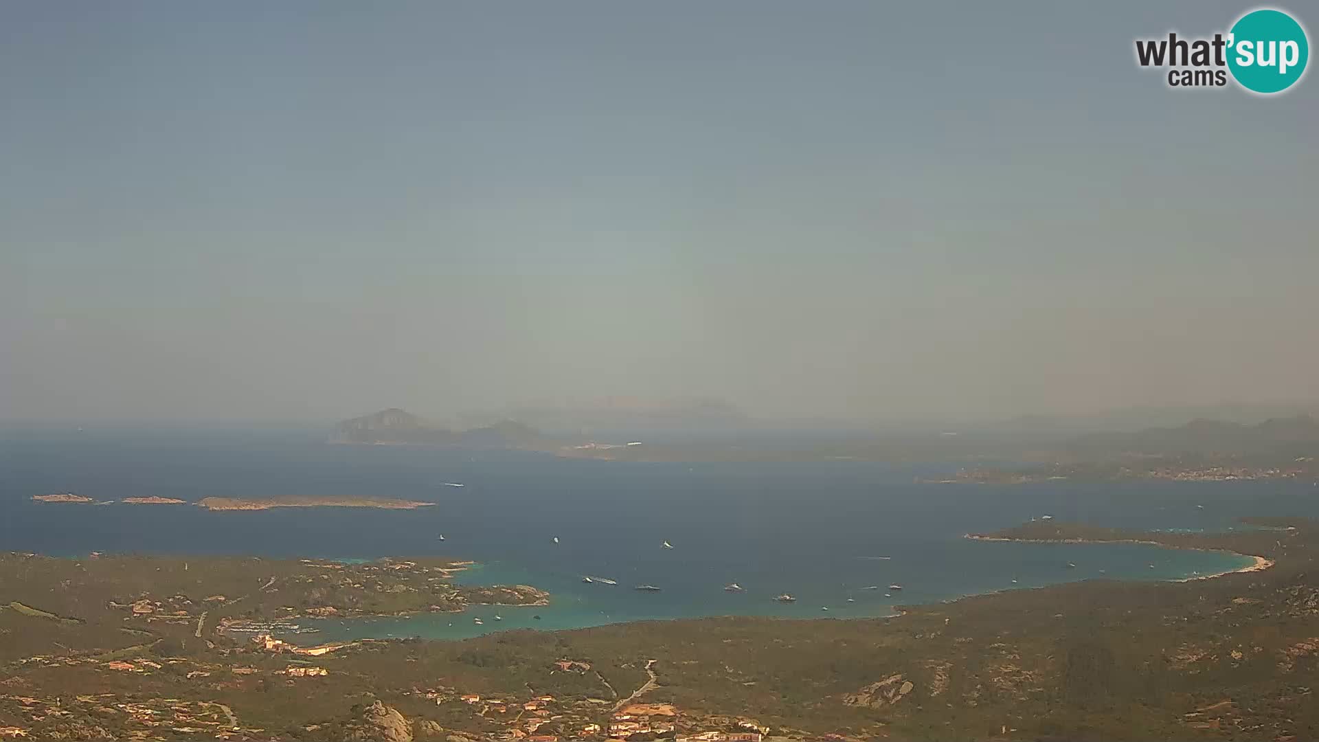 Monte Moro camera en vivo Costa Smeralda vista panorámica Cerdeña