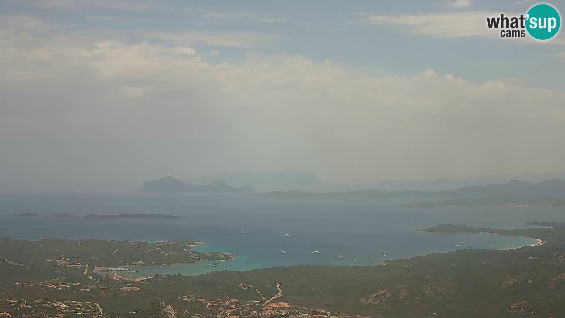 Monte Moro webcam Costa Smeralda vista panoramica Sardegna