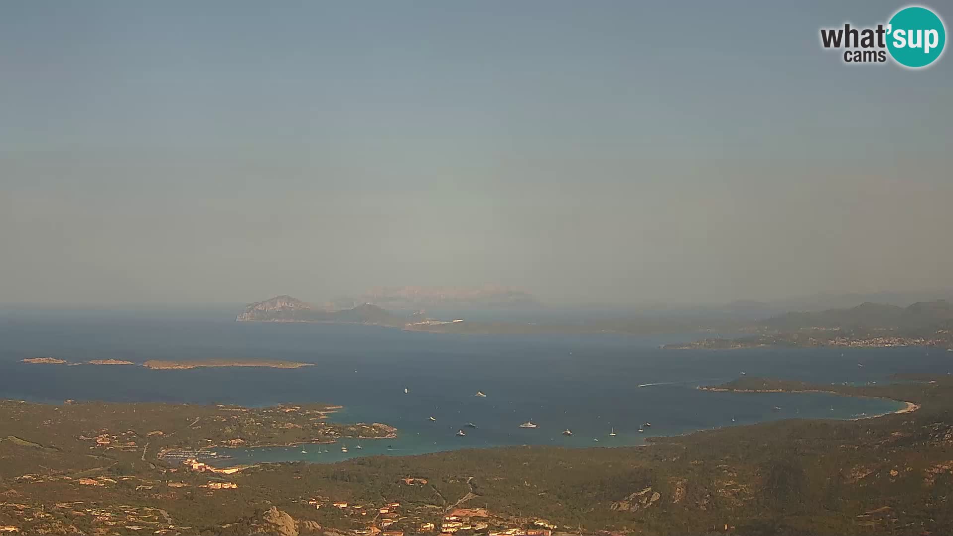 Monte Moro camera en vivo Costa Smeralda vista panorámica Cerdeña
