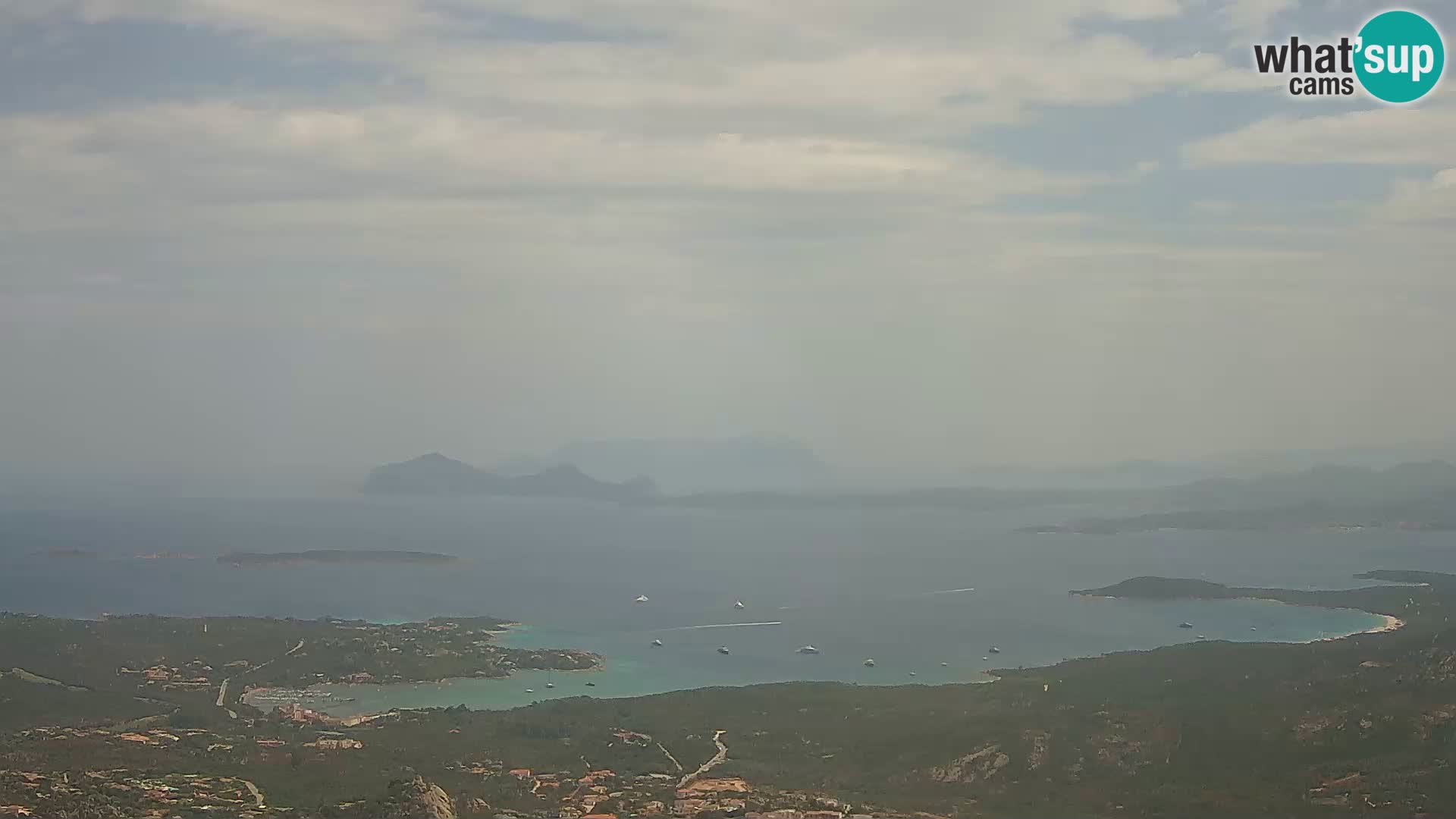 Monte Moro web kamera Costa Smeralda panoramski pogled na Sardiniju