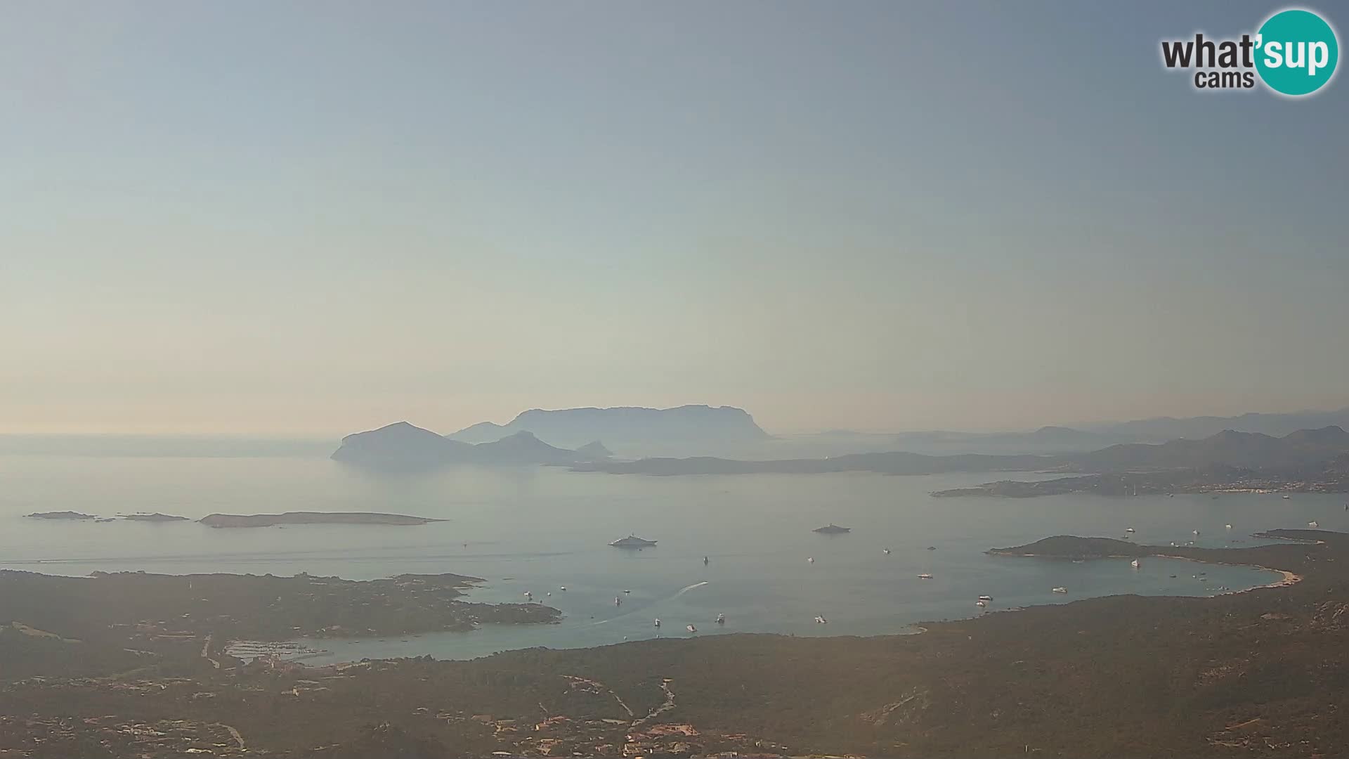 Monte Moro web kamera Costa Smeralda panoramski pogled na Sardiniju