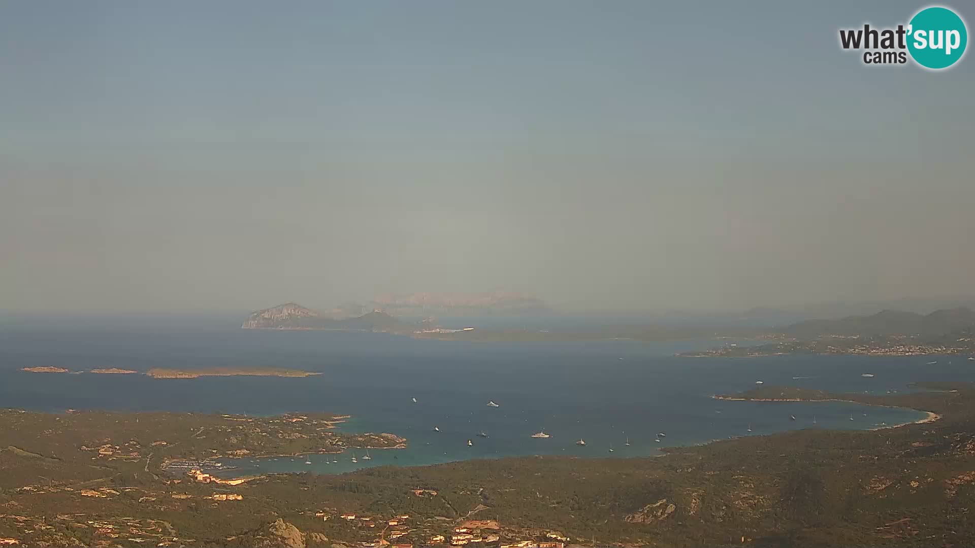 Monte Moro web kamera Costa Smeralda panoramski pogled na Sardiniju