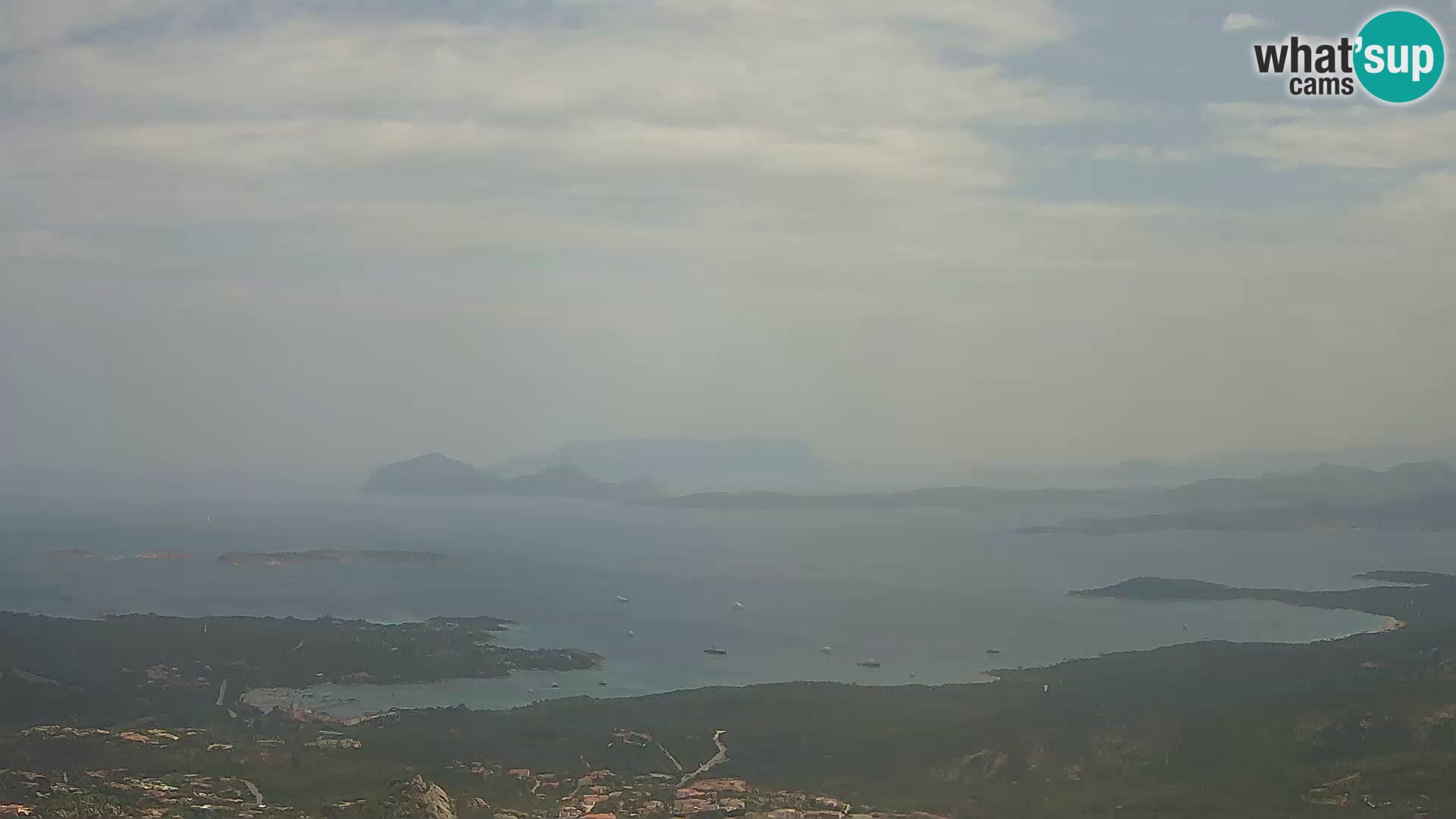Monte Moro live cam Costa Smeralda Panoramablick Sardinien