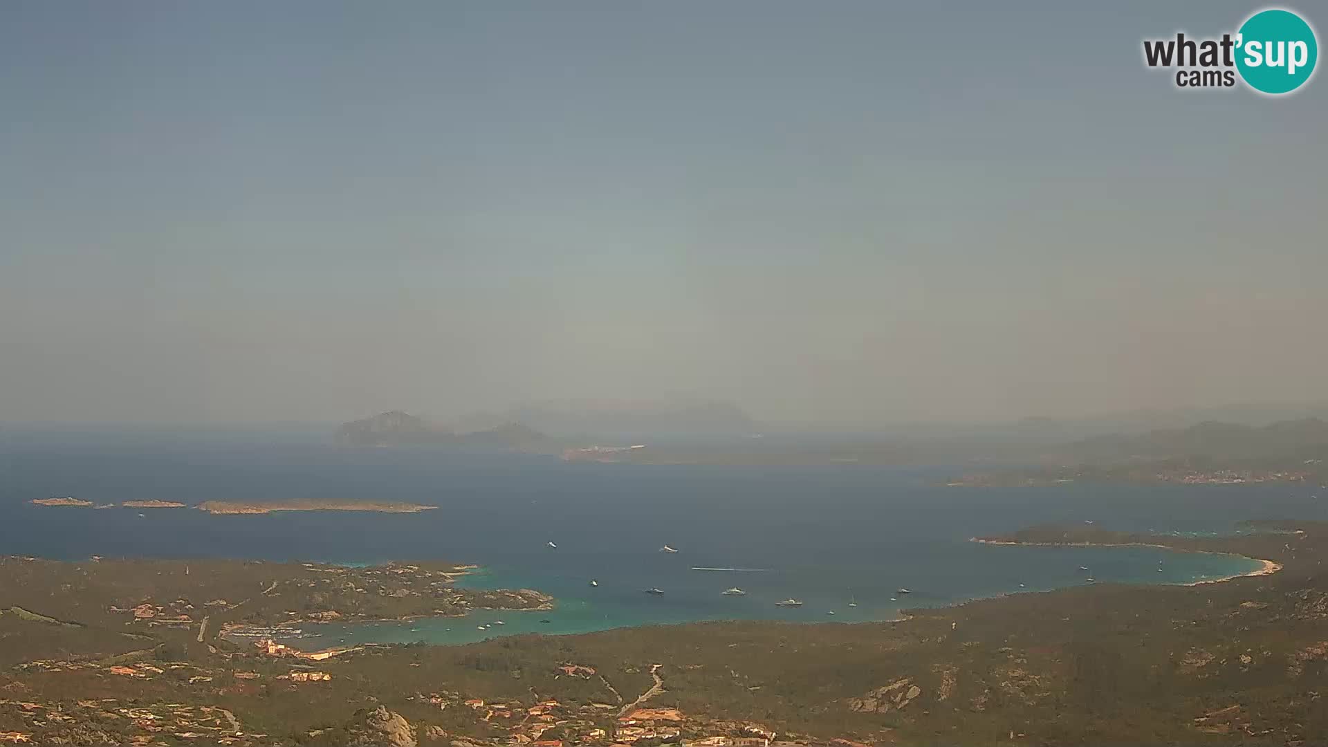Monte Moro web kamera Costa Smeralda panoramski pogled na Sardiniju