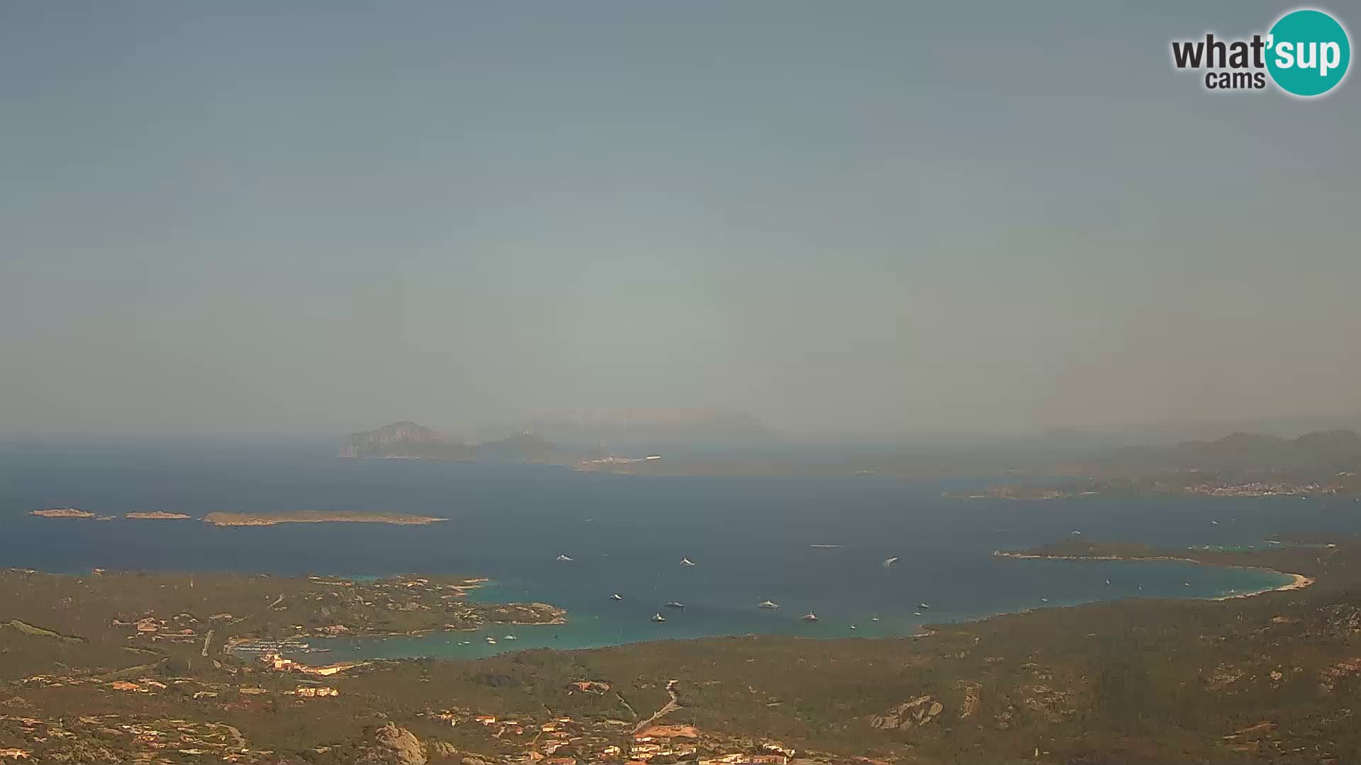 Monte Moro web kamera Costa Smeralda panoramski pogled na Sardiniju