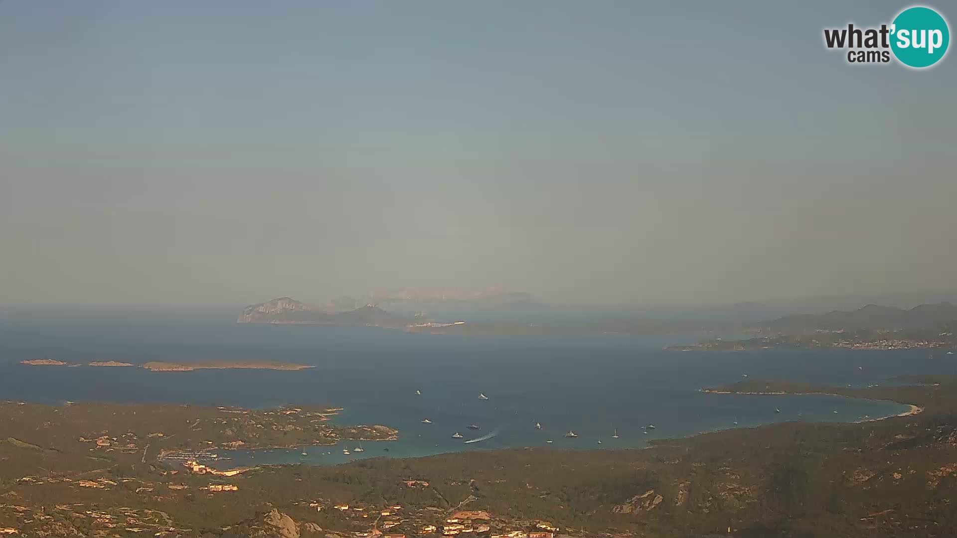 Monte Moro livecam Costa Smeralda vue panoramique Sardaigne