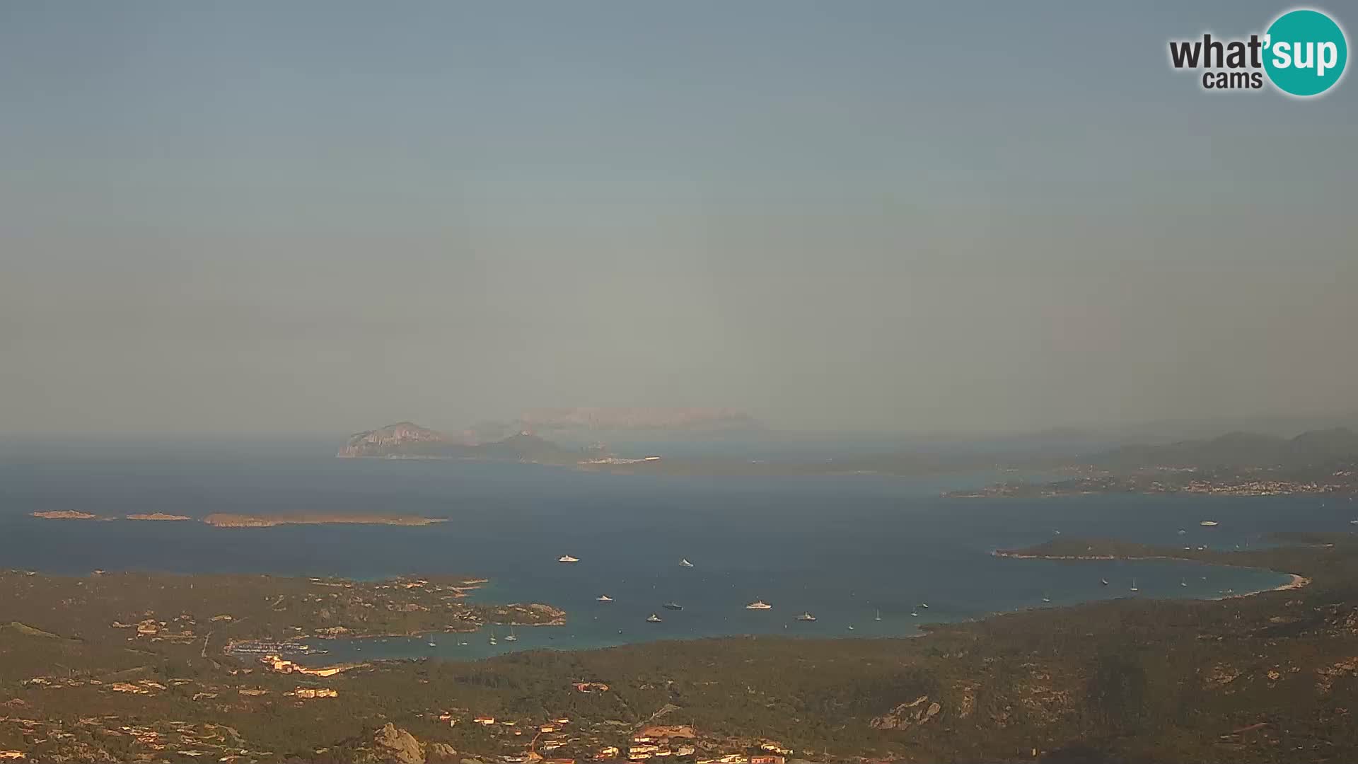 Monte Moro camera en vivo Costa Smeralda vista panorámica Cerdeña