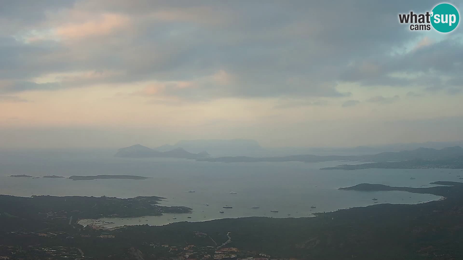 Monte Moro web kamera Costa Smeralda panoramski pogled na Sardiniju