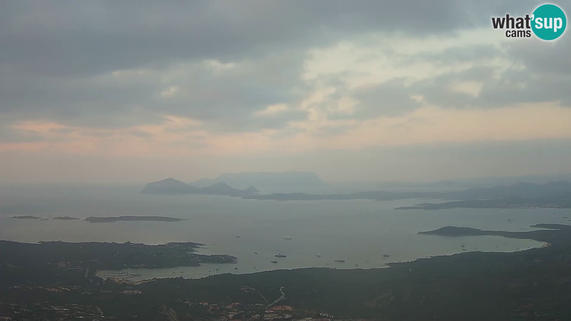 Monte Moro webcam Costa Smeralda vista panoramica Sardegna