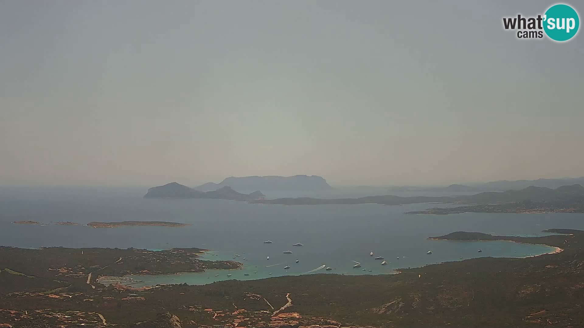 Monte Moro livecam Costa Smeralda vue panoramique Sardaigne
