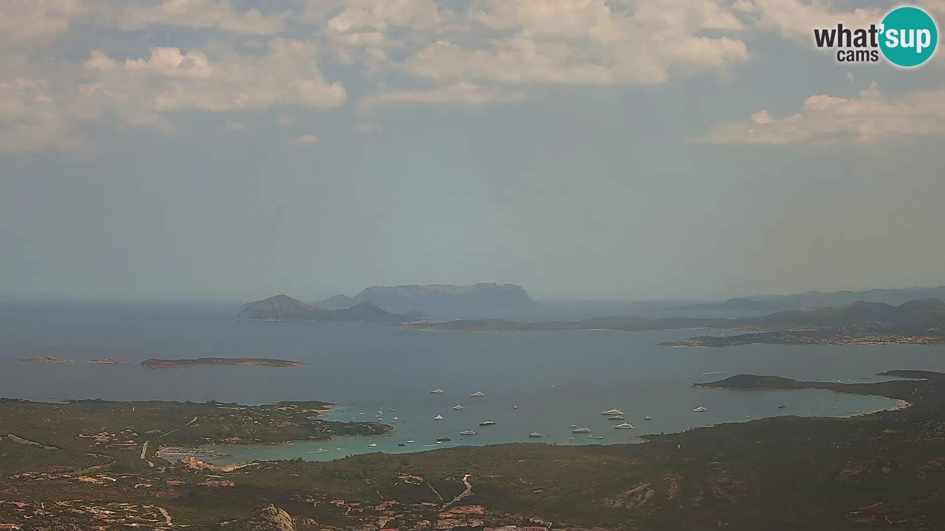 Monte Moro livecam Costa Smeralda vue panoramique Sardaigne