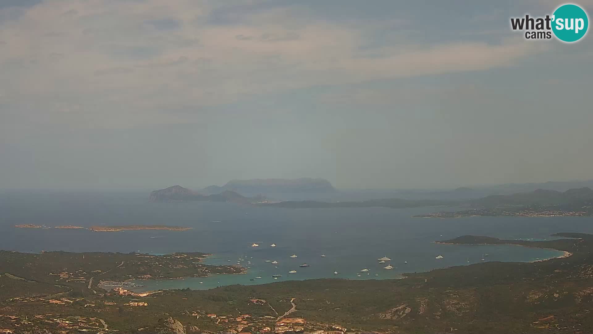 Monte Moro webcam Costa Smeralda panoramic view Sardinia