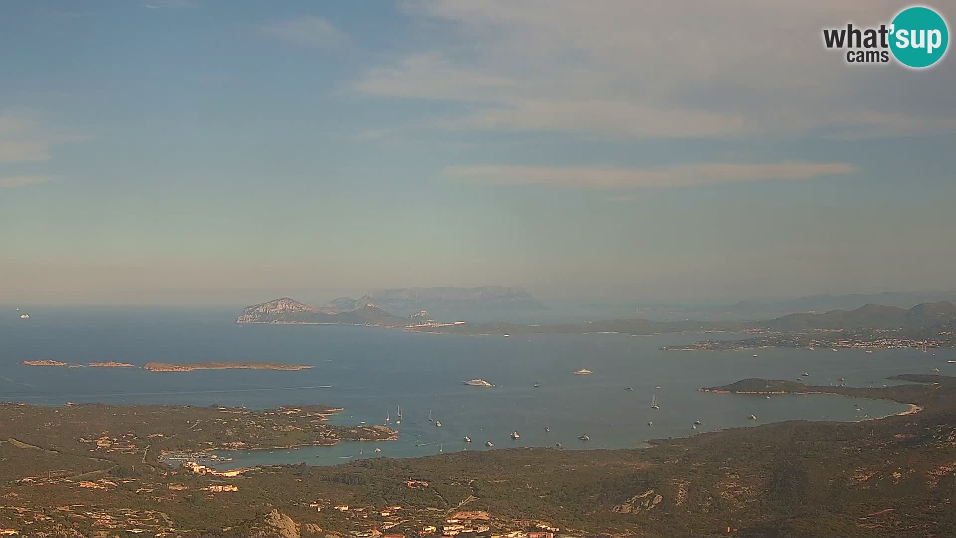 Monte Moro webcam Costa Smeralda panoramic view Sardinia