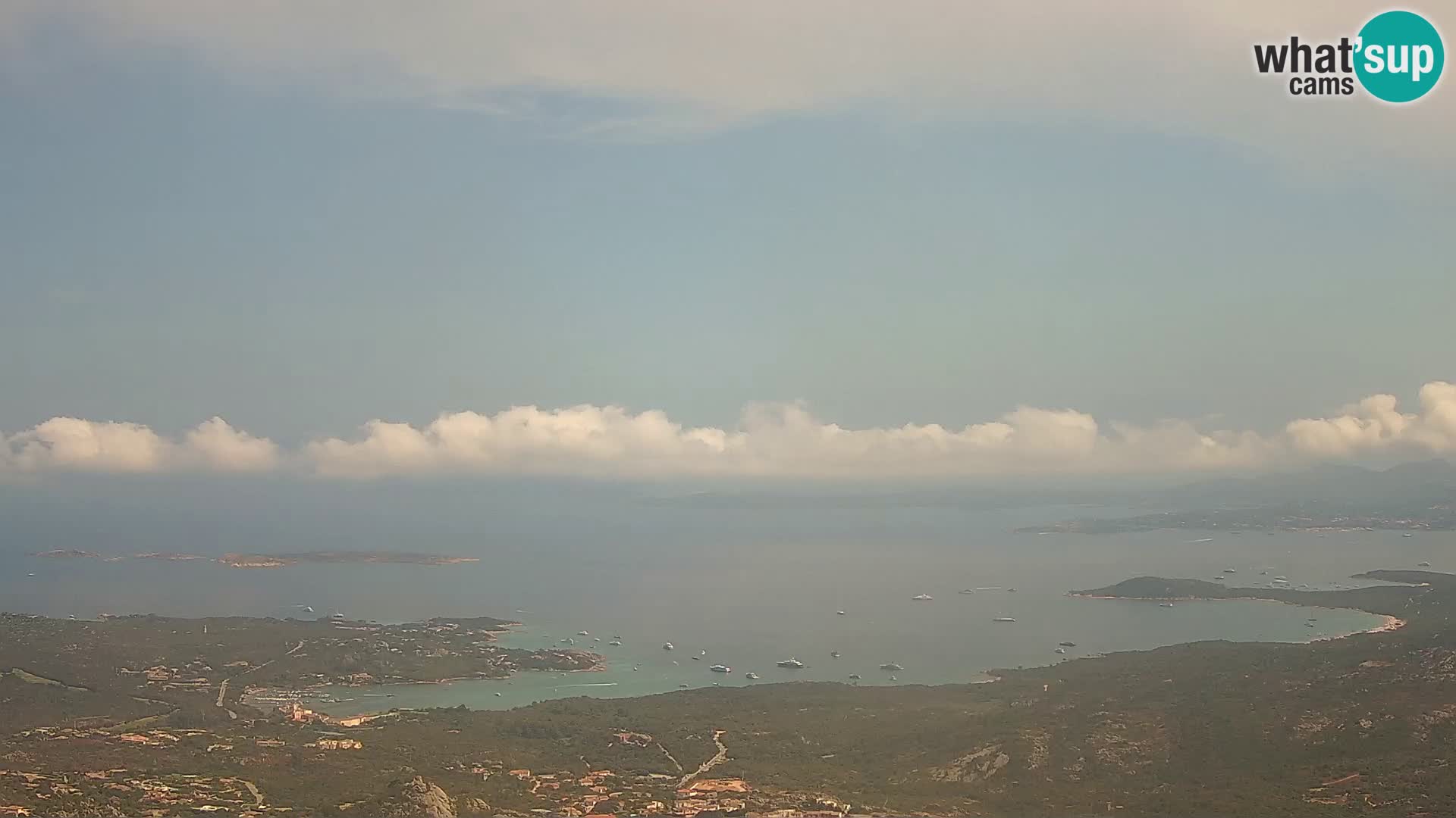 Monte Moro web kamera Costa Smeralda panoramski pogled na Sardiniju