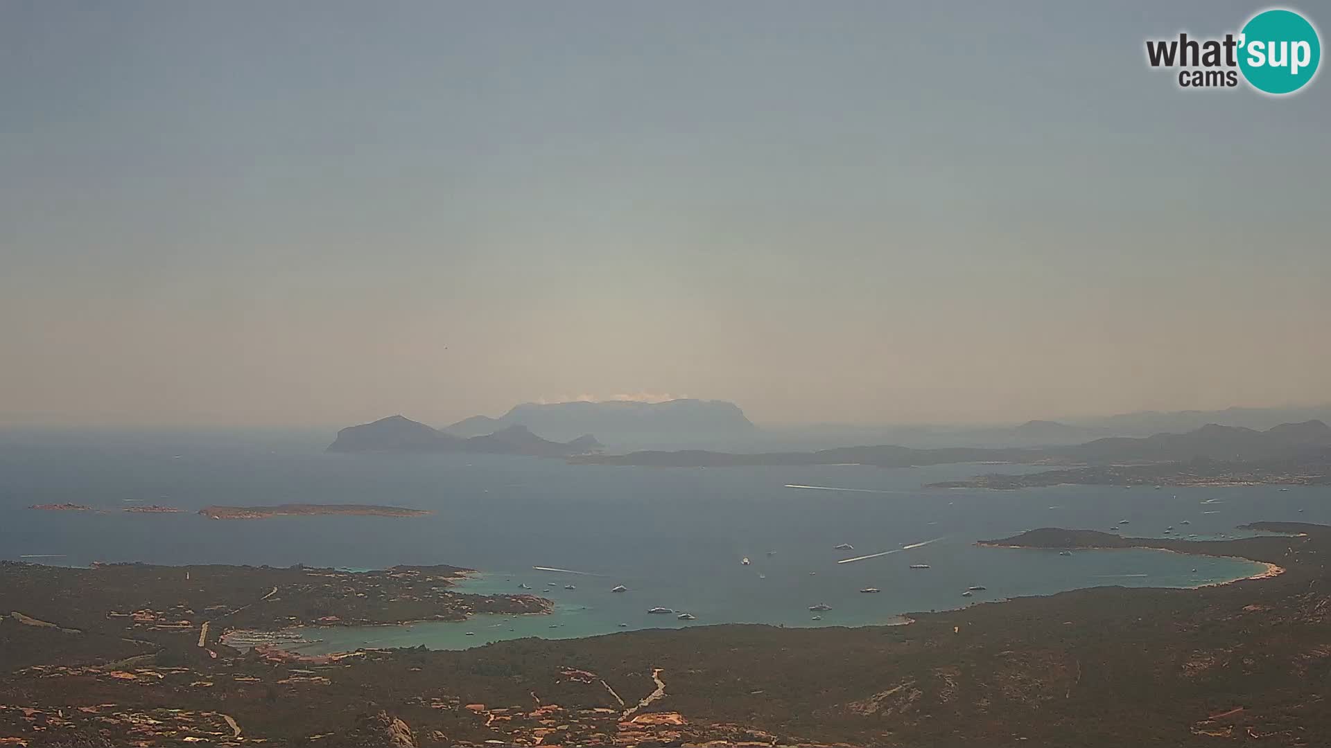 Monte Moro livecam Costa Smeralda vue panoramique Sardaigne