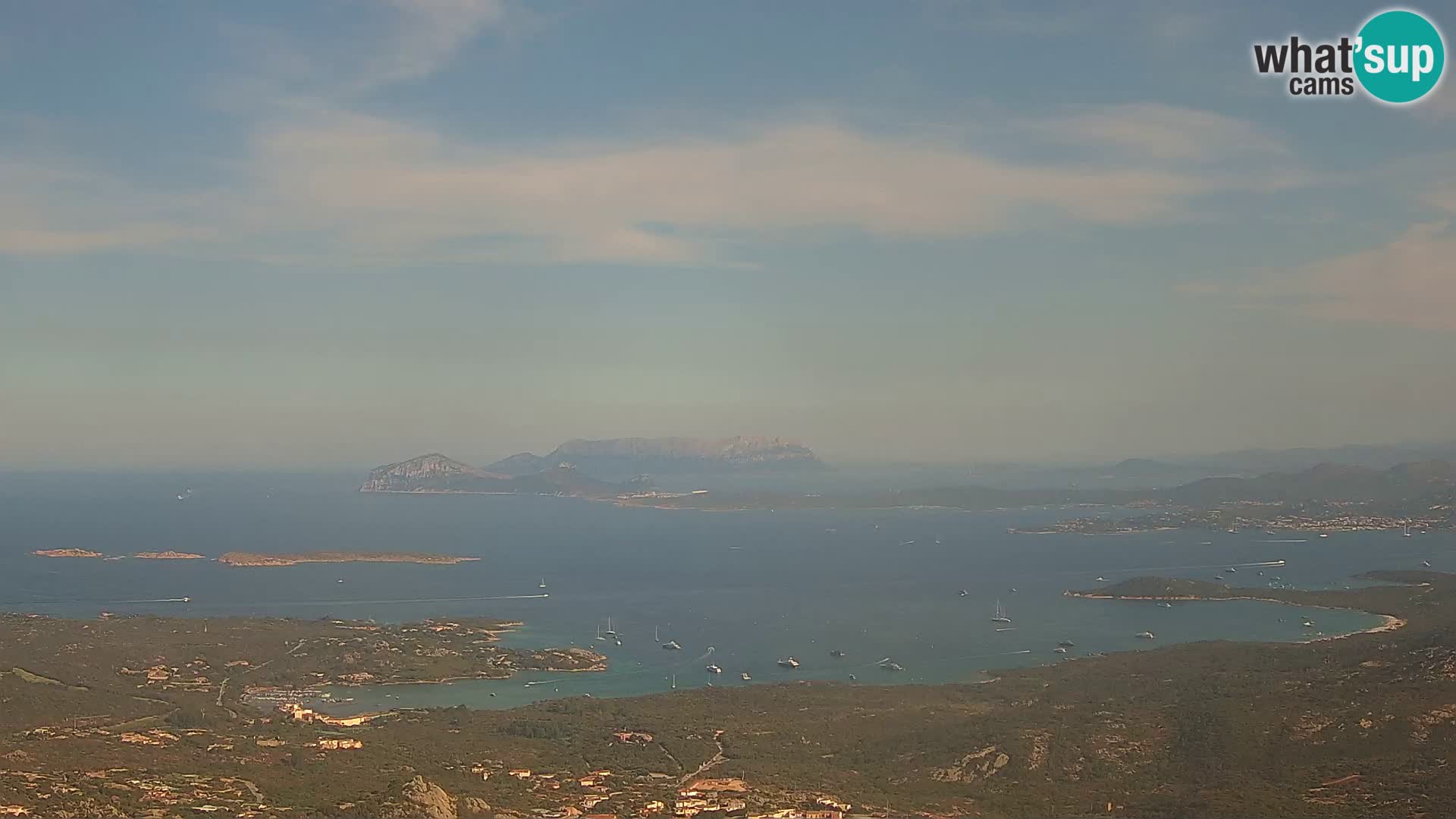 Monte Moro web kamera Costa Smeralda panoramski pogled na Sardiniju