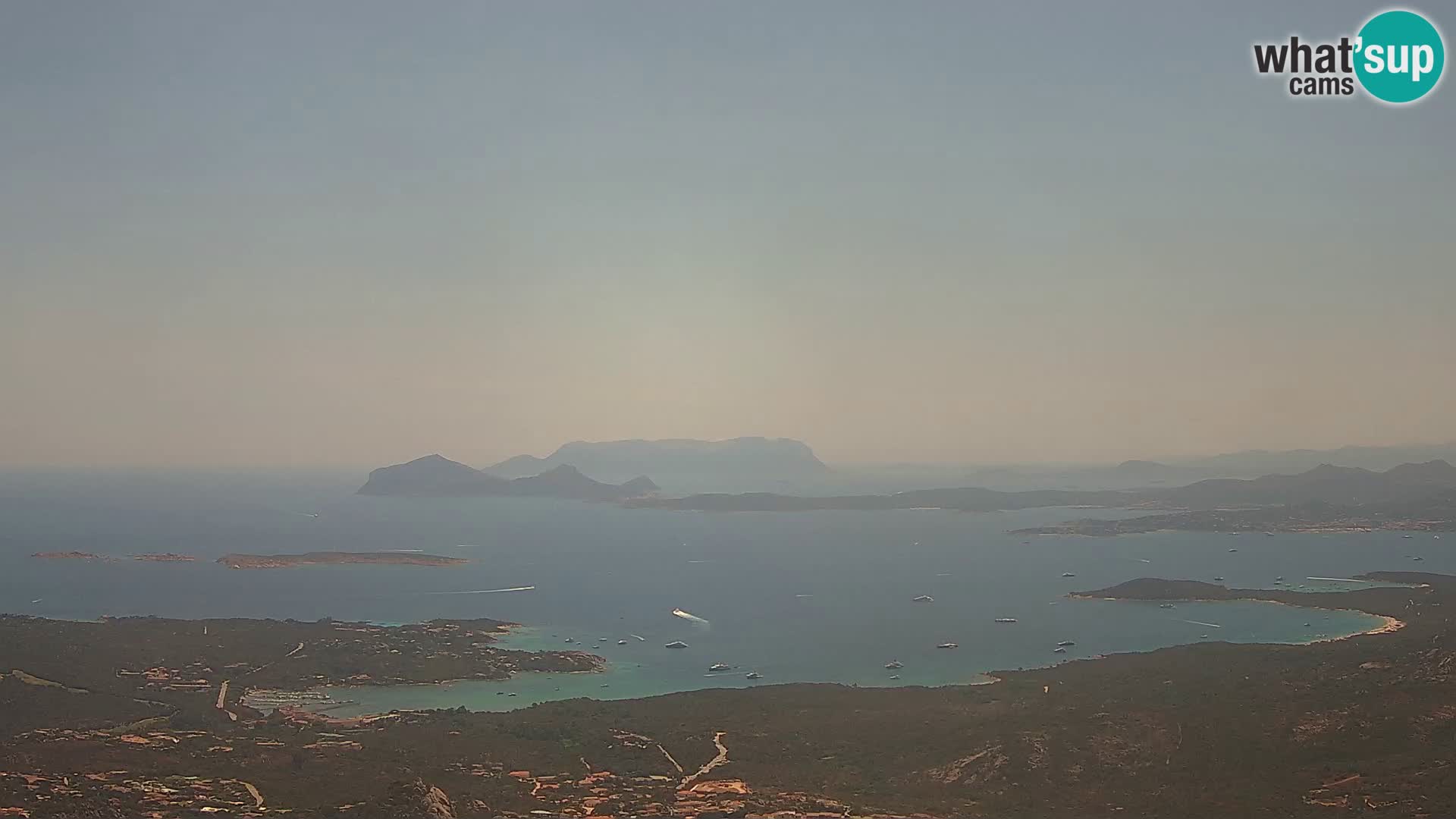 Monte Moro web kamera Costa Smeralda panoramski pogled na Sardiniju