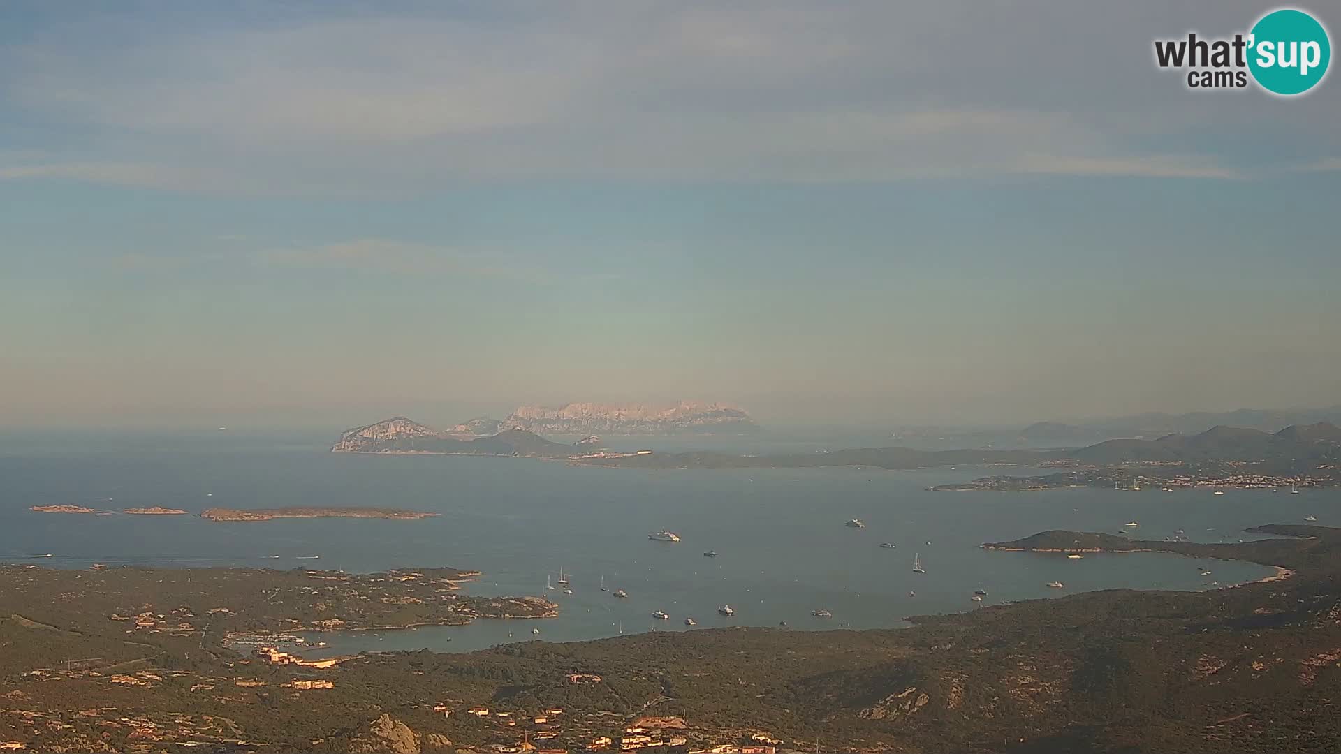 Monte Moro webcam Costa Smeralda panoramic view Sardinia