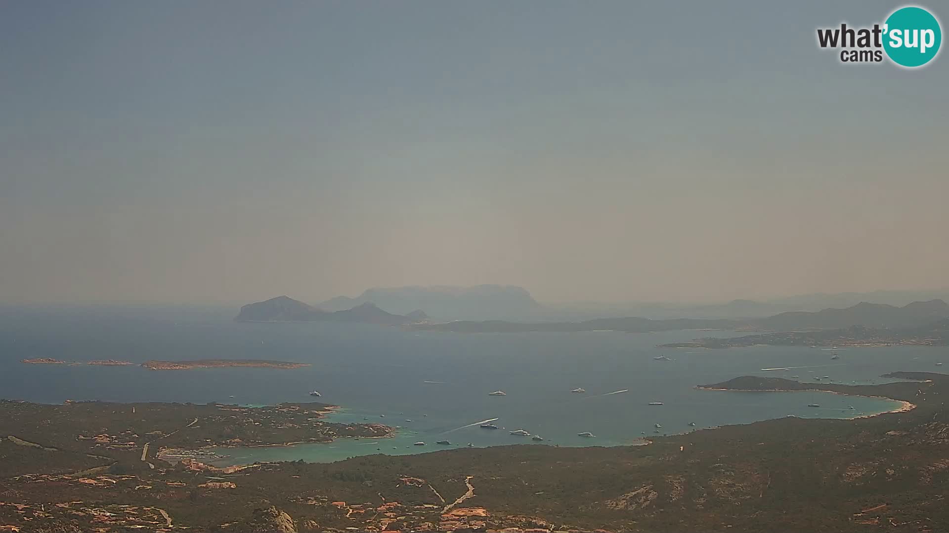 Monte Moro livecam Costa Smeralda vue panoramique Sardaigne