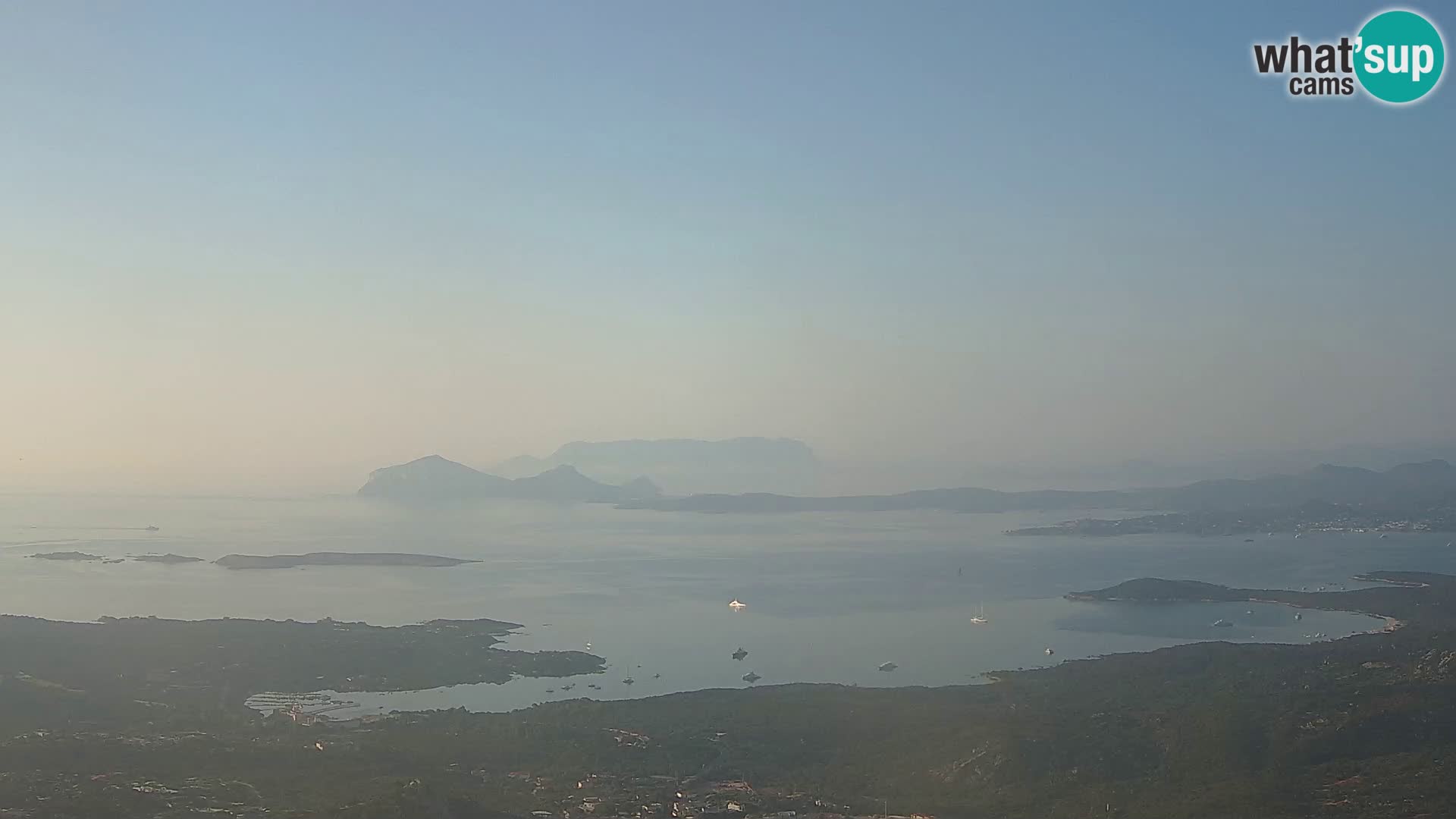 Monte Moro webcam Costa Smeralda panoramic view Sardinia