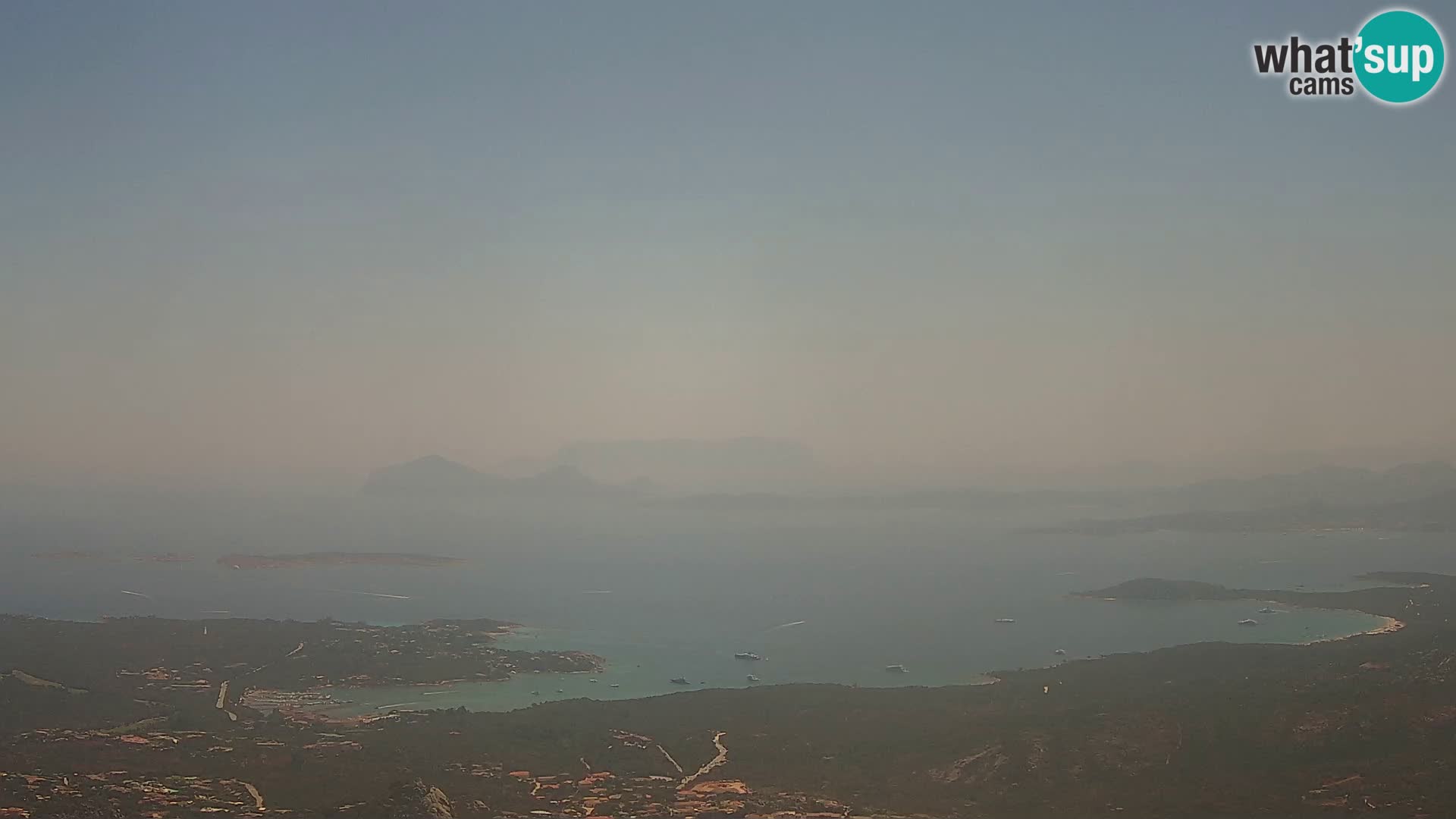 Monte Moro webcam Costa Smeralda vista panoramica Sardegna