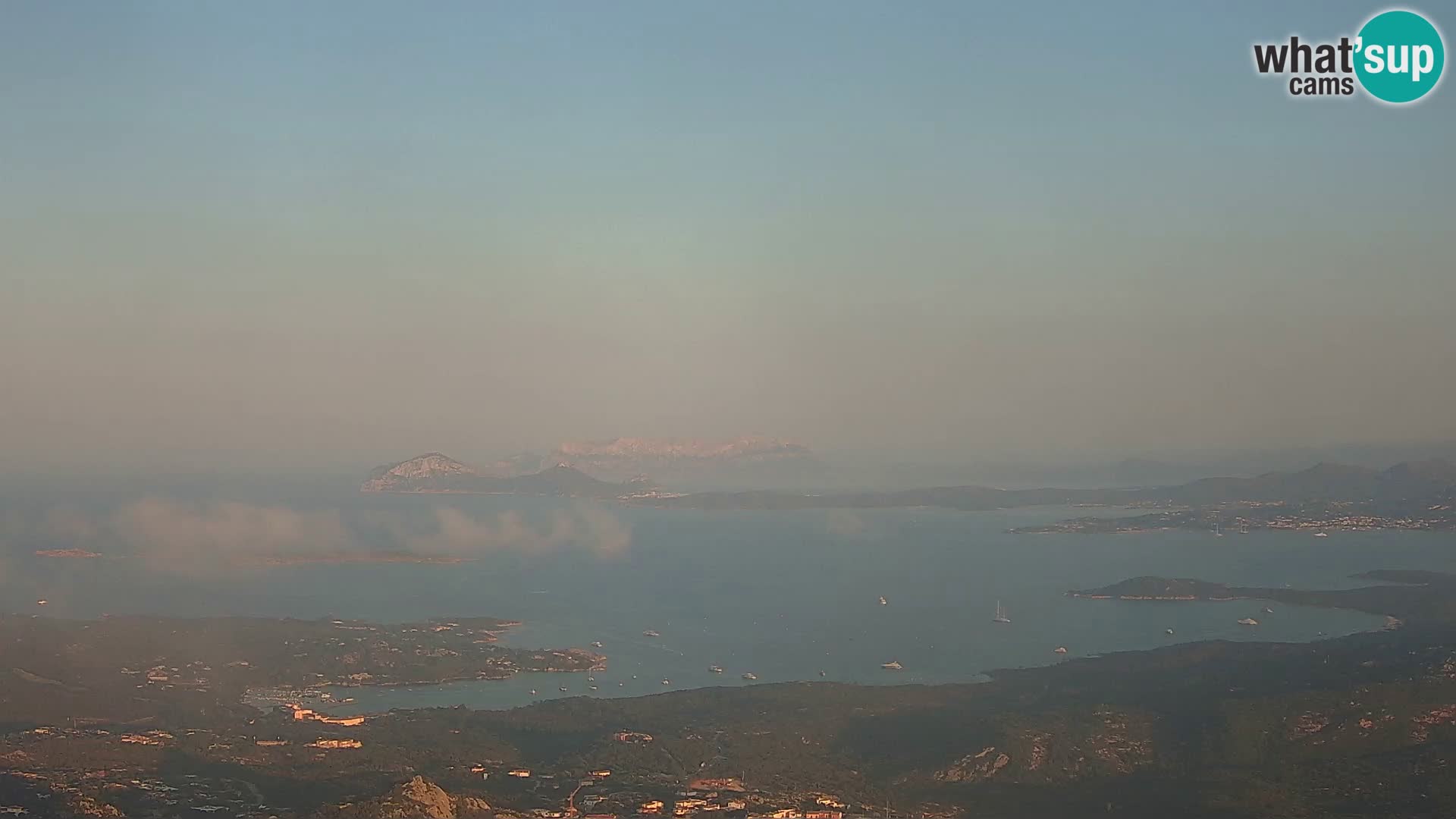 Monte Moro webcam Costa Smeralda panoramic view Sardinia