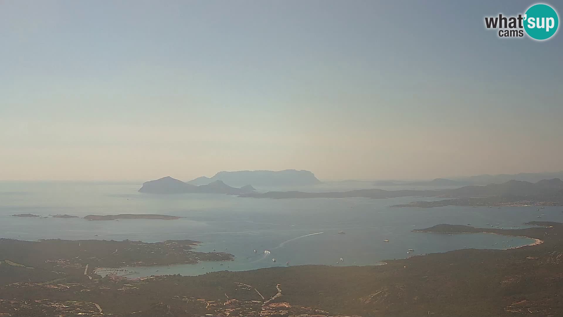 Monte Moro webcam Costa Smeralda panoramic view Sardinia