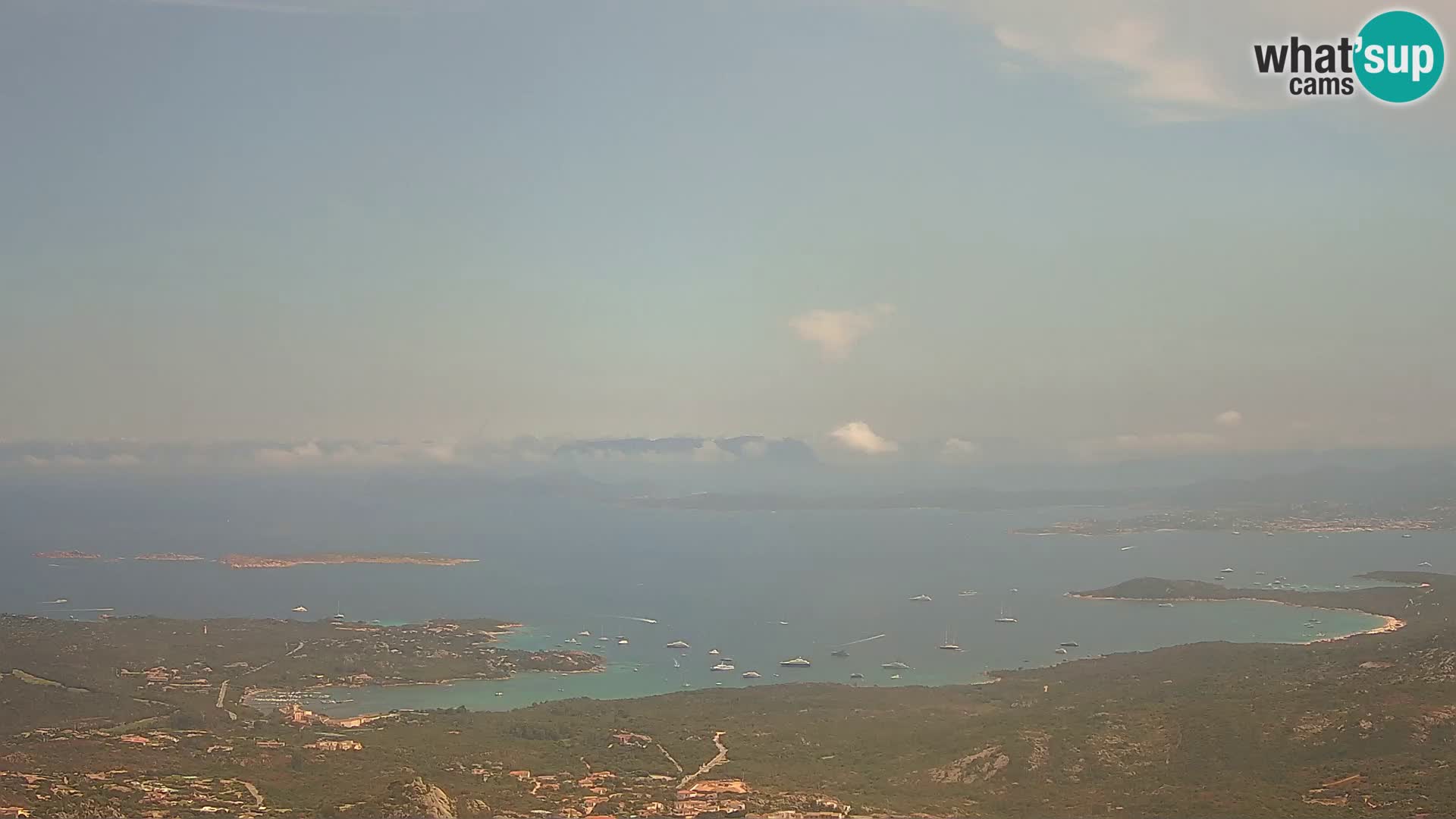 Monte Moro webcam Costa Smeralda panoramic view Sardinia