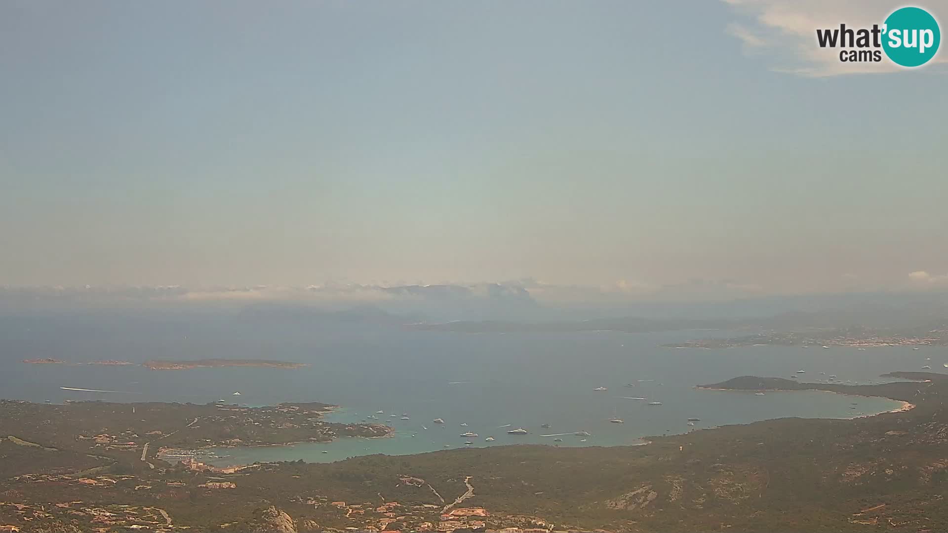 Monte Moro camera en vivo Costa Smeralda vista panorámica Cerdeña