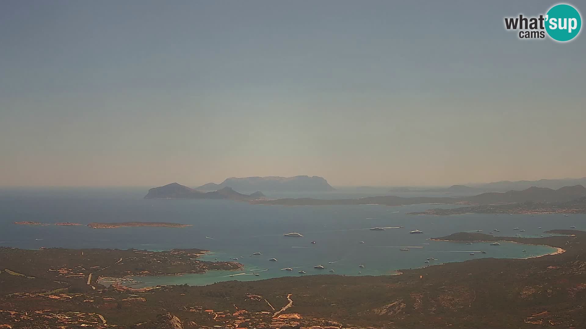 Monte Moro web kamera Costa Smeralda panoramski pogled na Sardiniju