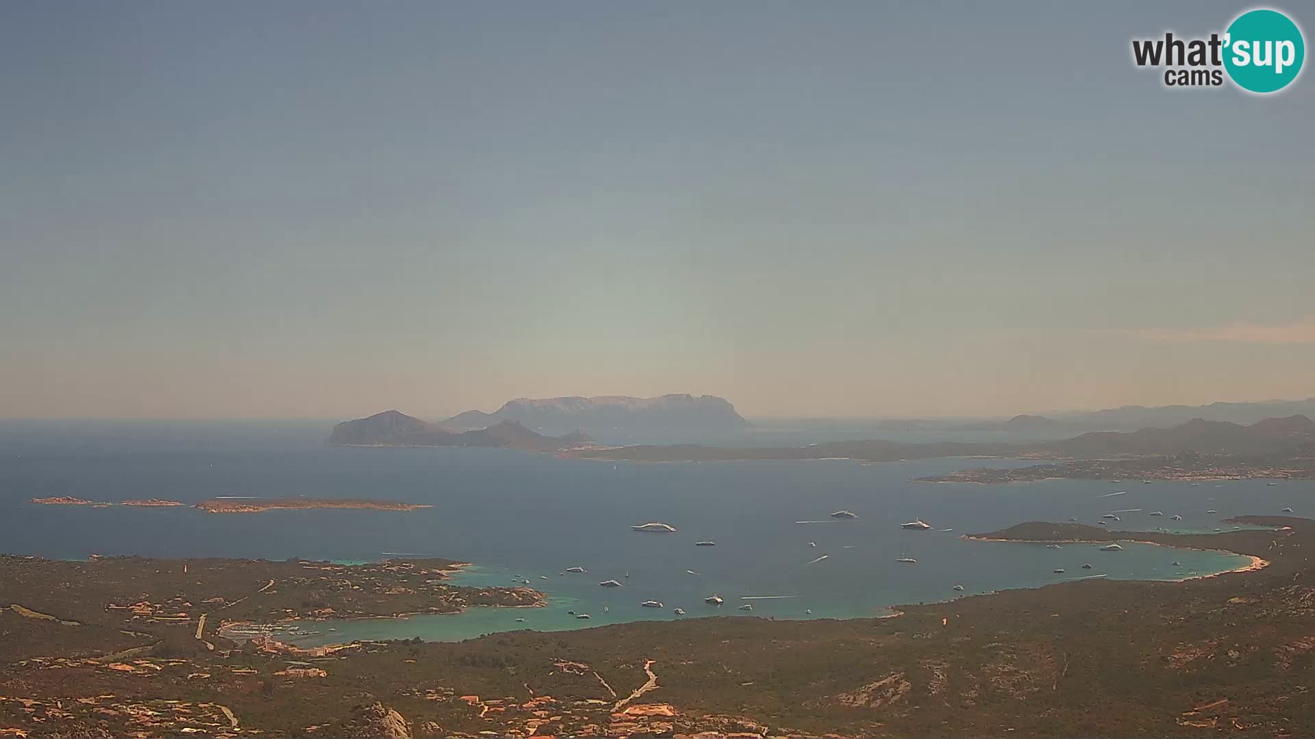Monte Moro webcam Costa Smeralda panoramic view Sardinia
