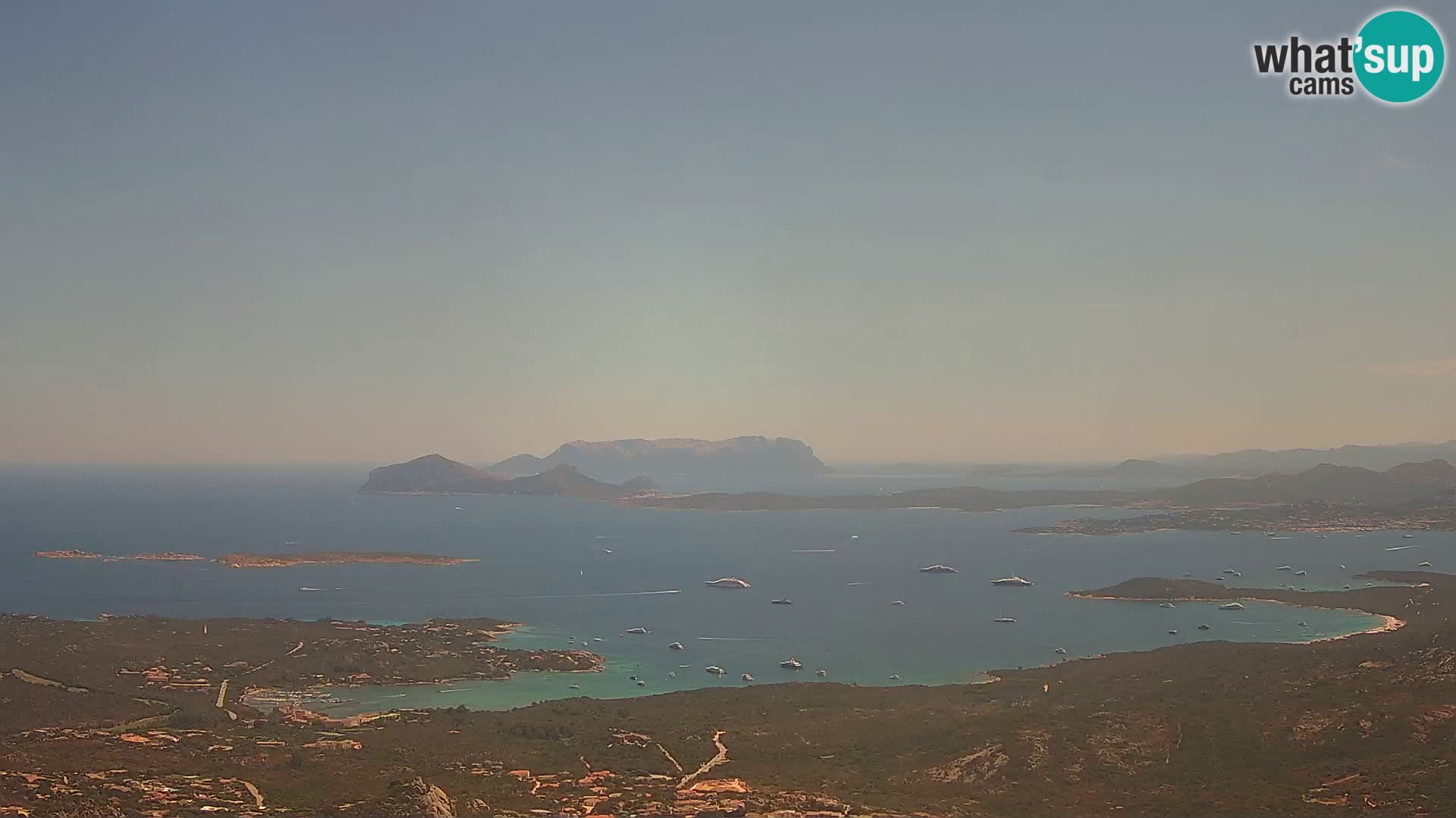 Monte Moro camera en vivo Costa Smeralda vista panorámica Cerdeña