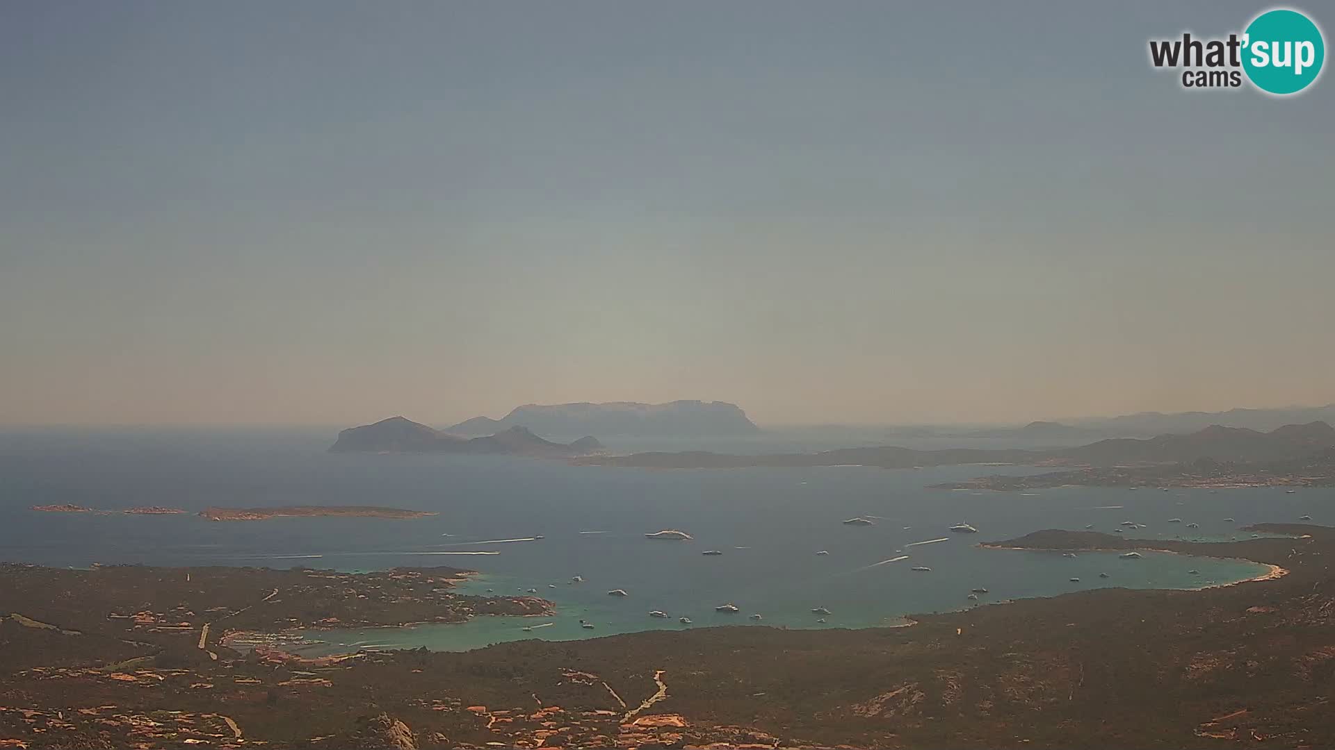 Monte Moro web kamera Costa Smeralda panoramski pogled na Sardiniju