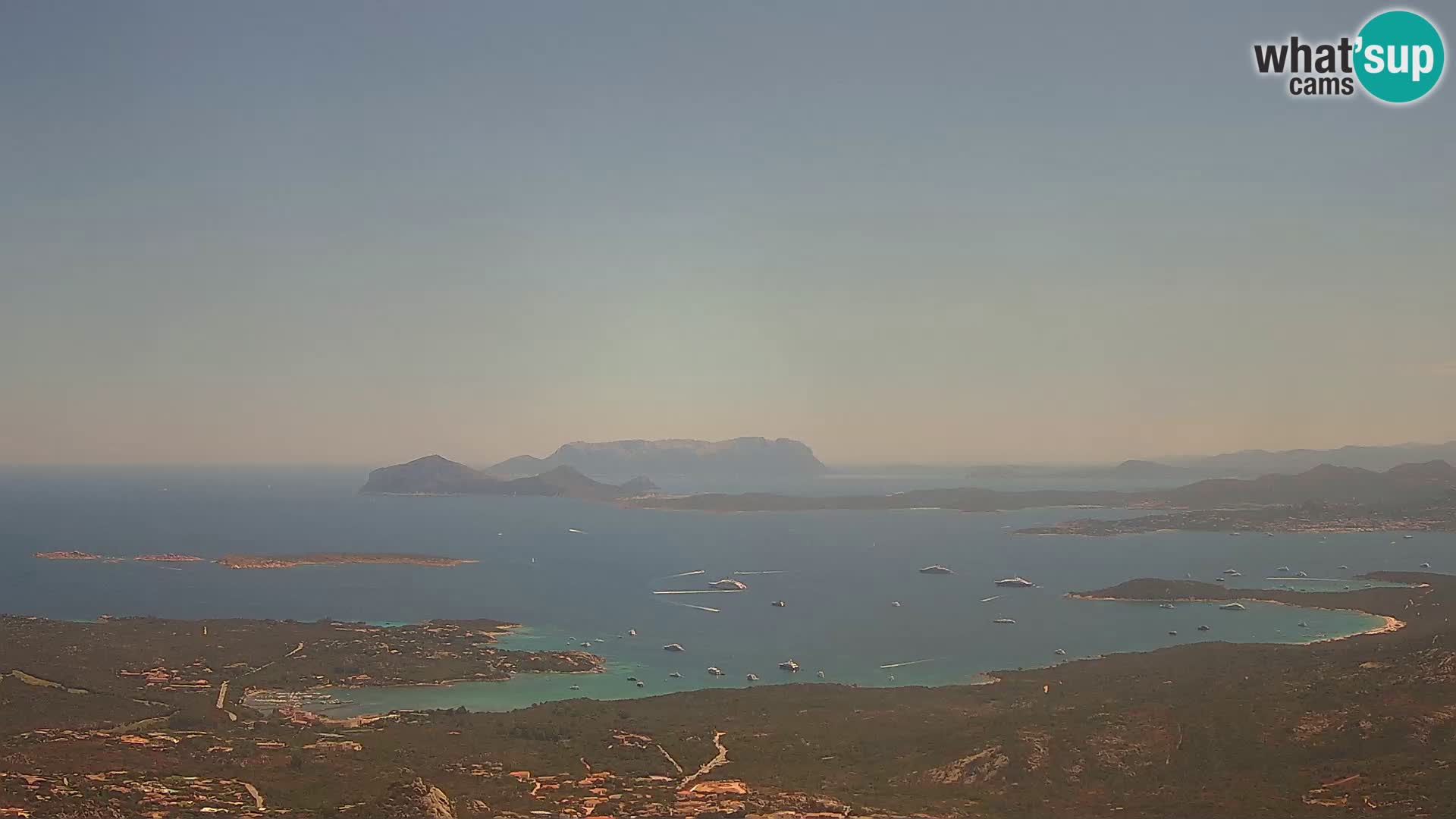Monte Moro camera en vivo Costa Smeralda vista panorámica Cerdeña