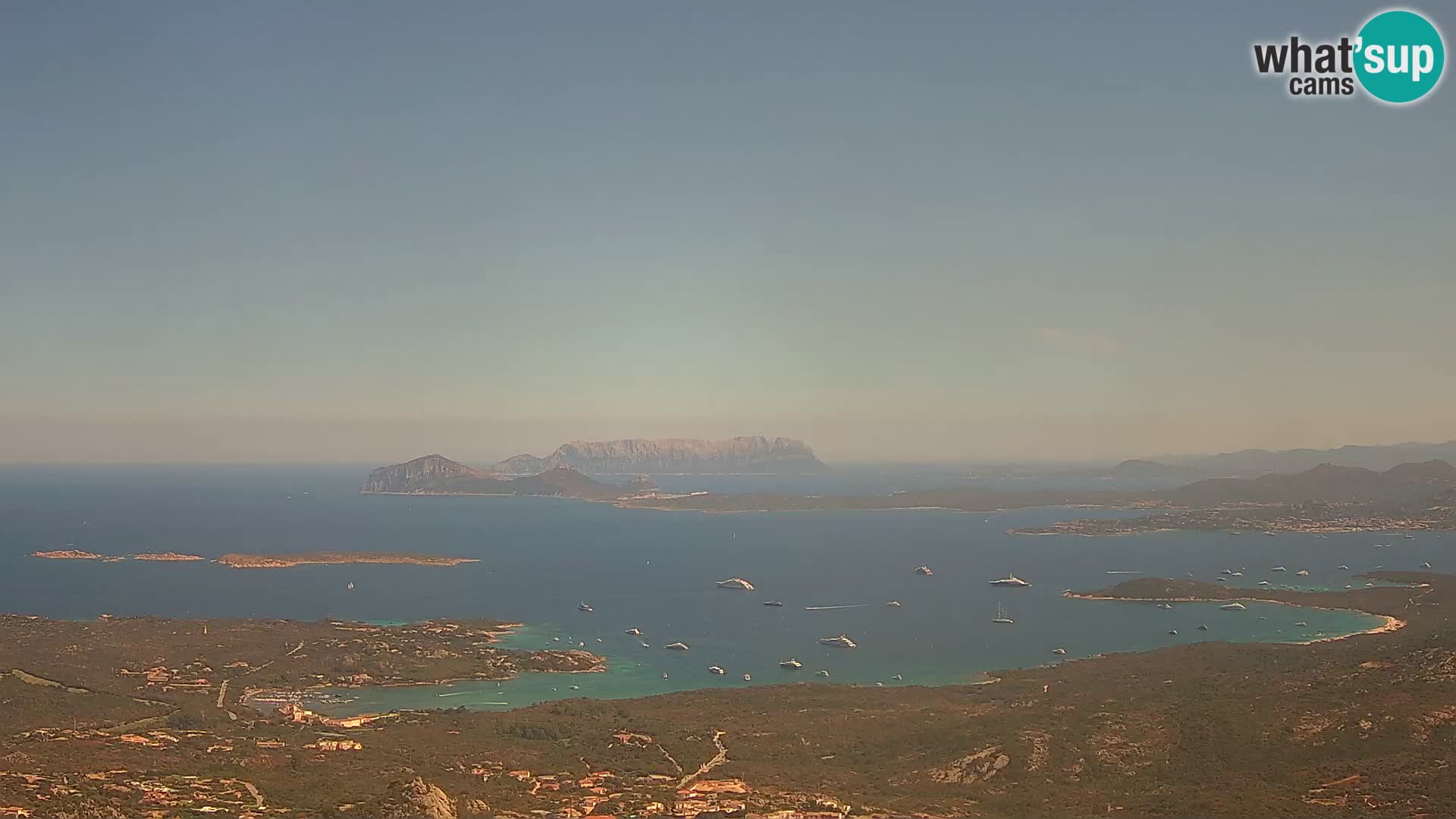 Monte Moro webcam Costa Smeralda panoramic view Sardinia