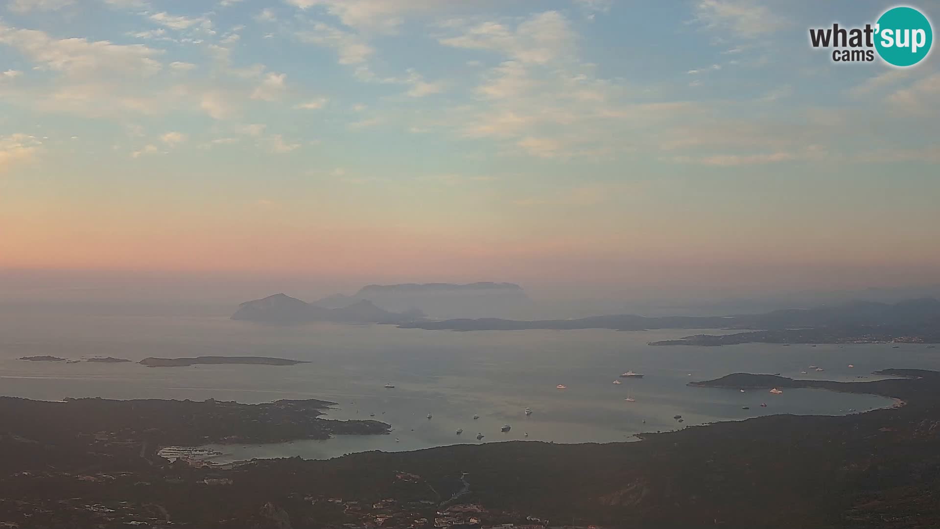 Monte Moro webcam Costa Smeralda panoramic view Sardinia