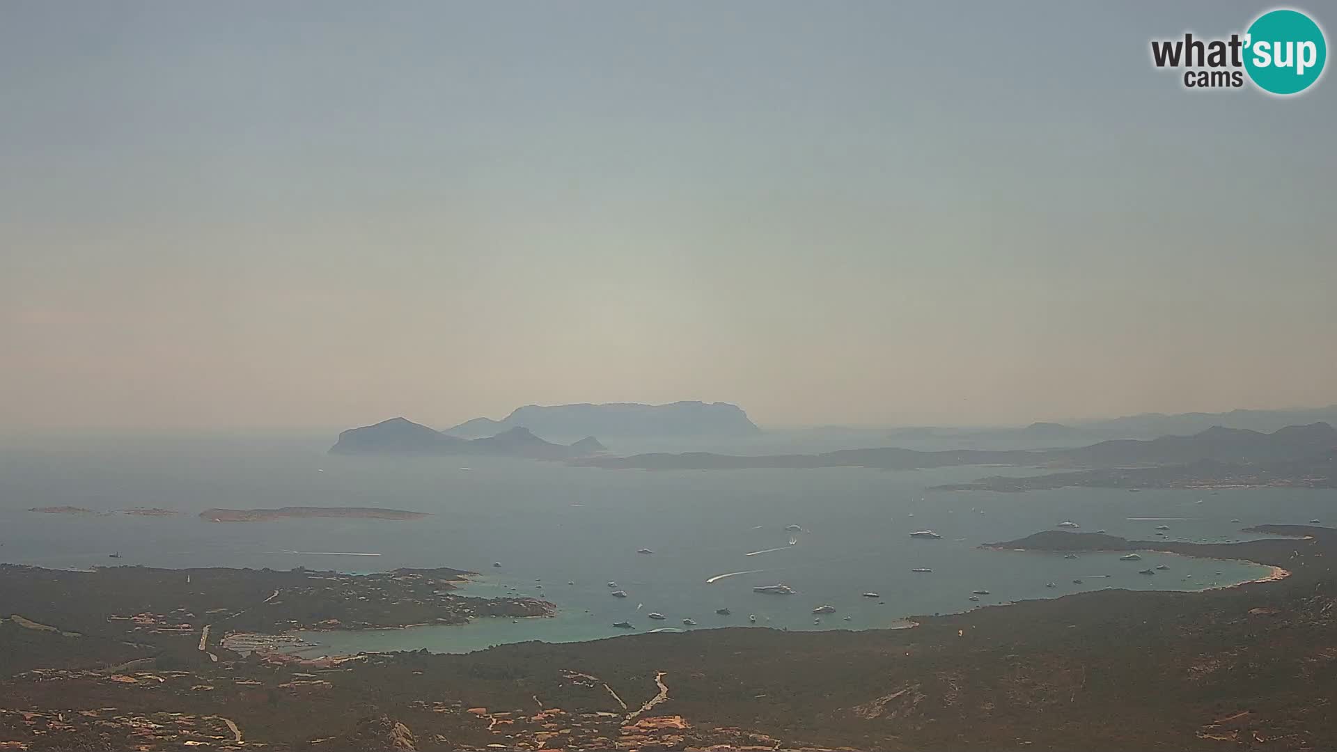 Monte Moro web kamera Costa Smeralda panoramski pogled na Sardiniju
