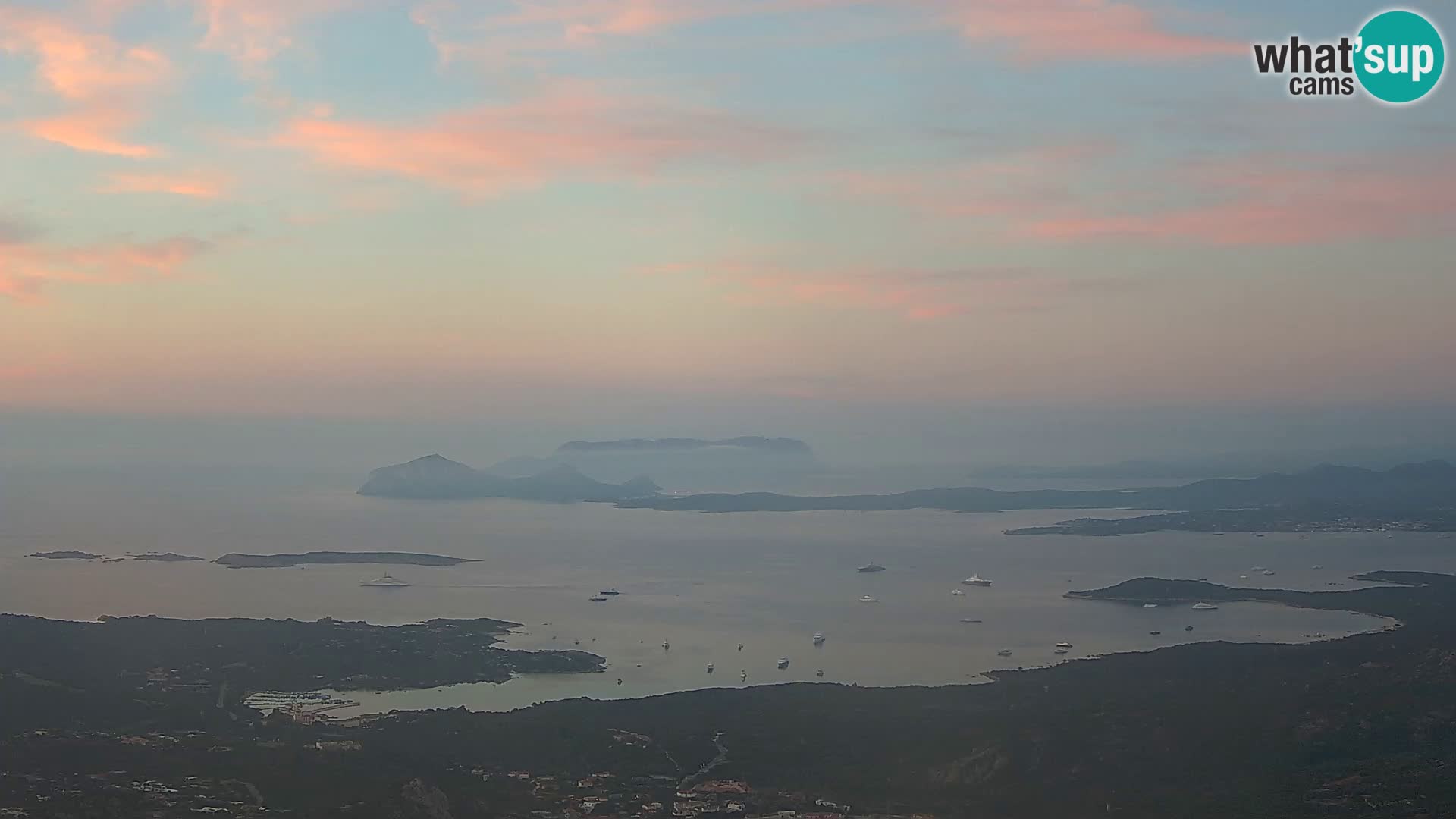 Monte Moro web kamera Costa Smeralda panoramski pogled na Sardiniju