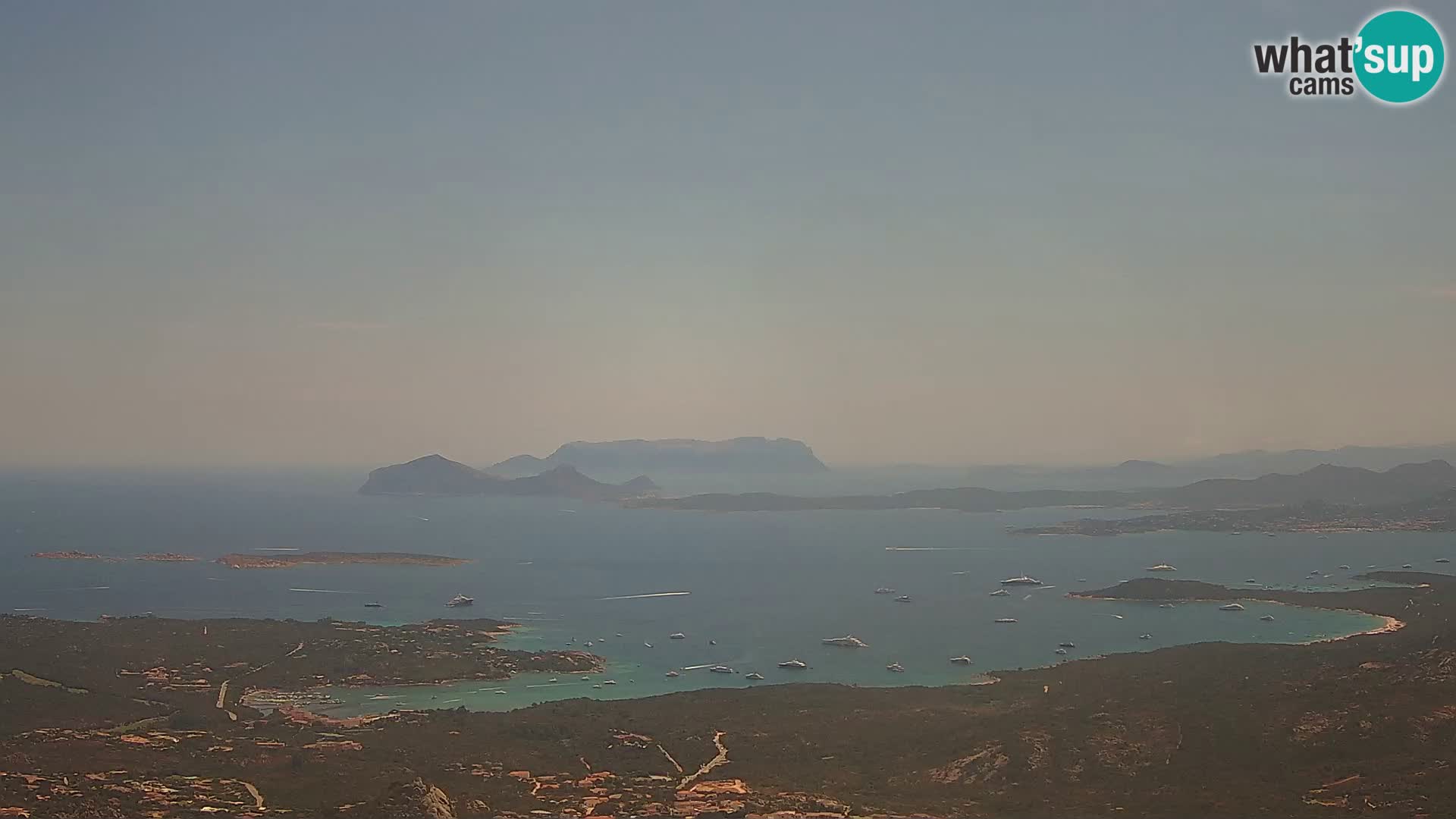 Monte Moro webcam Costa Smeralda panoramic view Sardinia
