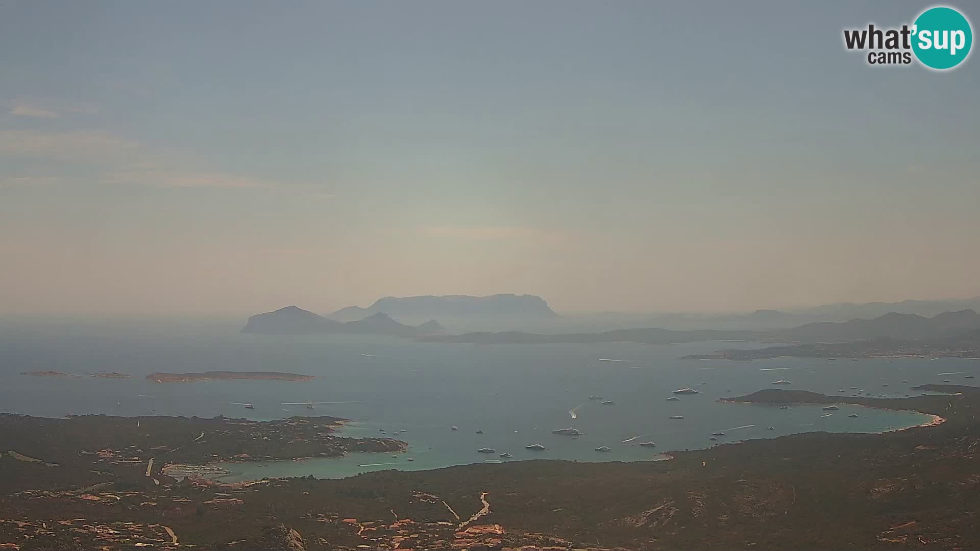 Monte Moro webcam Costa Smeralda panoramic view Sardinia