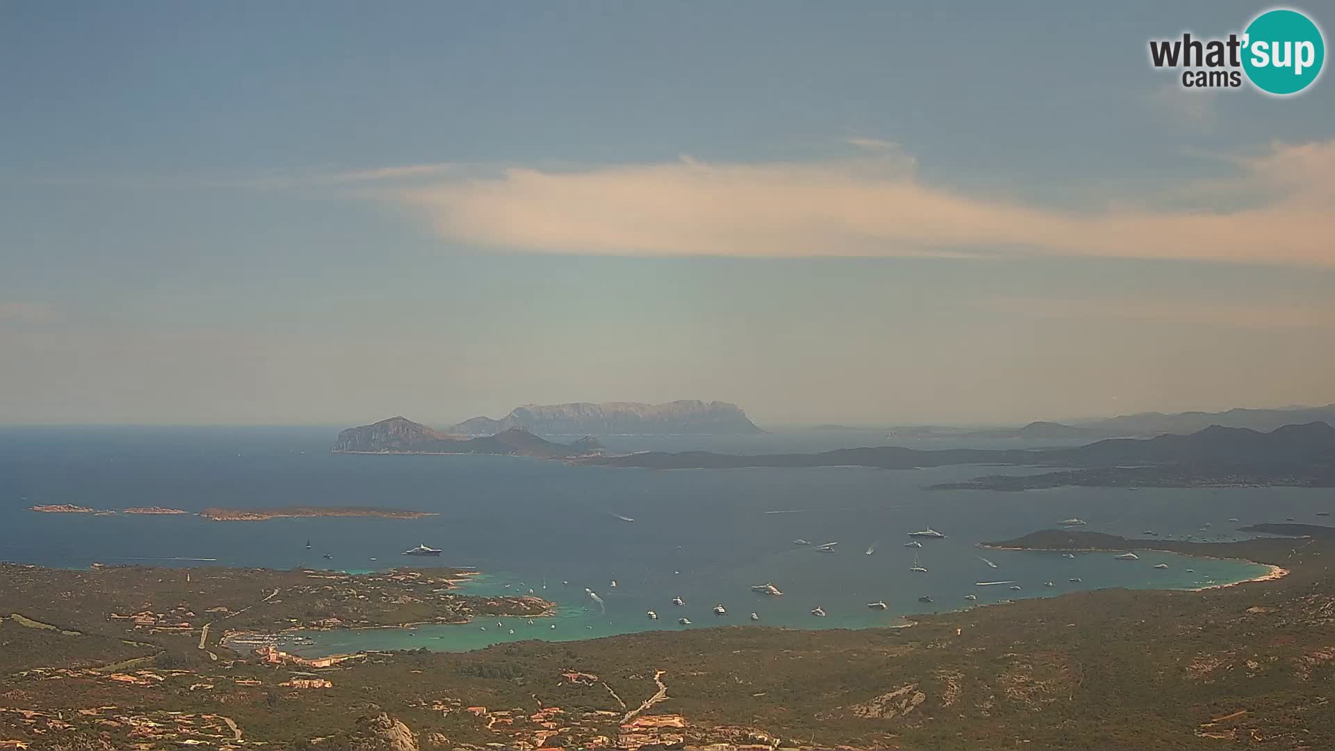 Monte Moro web kamera Costa Smeralda panoramski pogled na Sardiniju